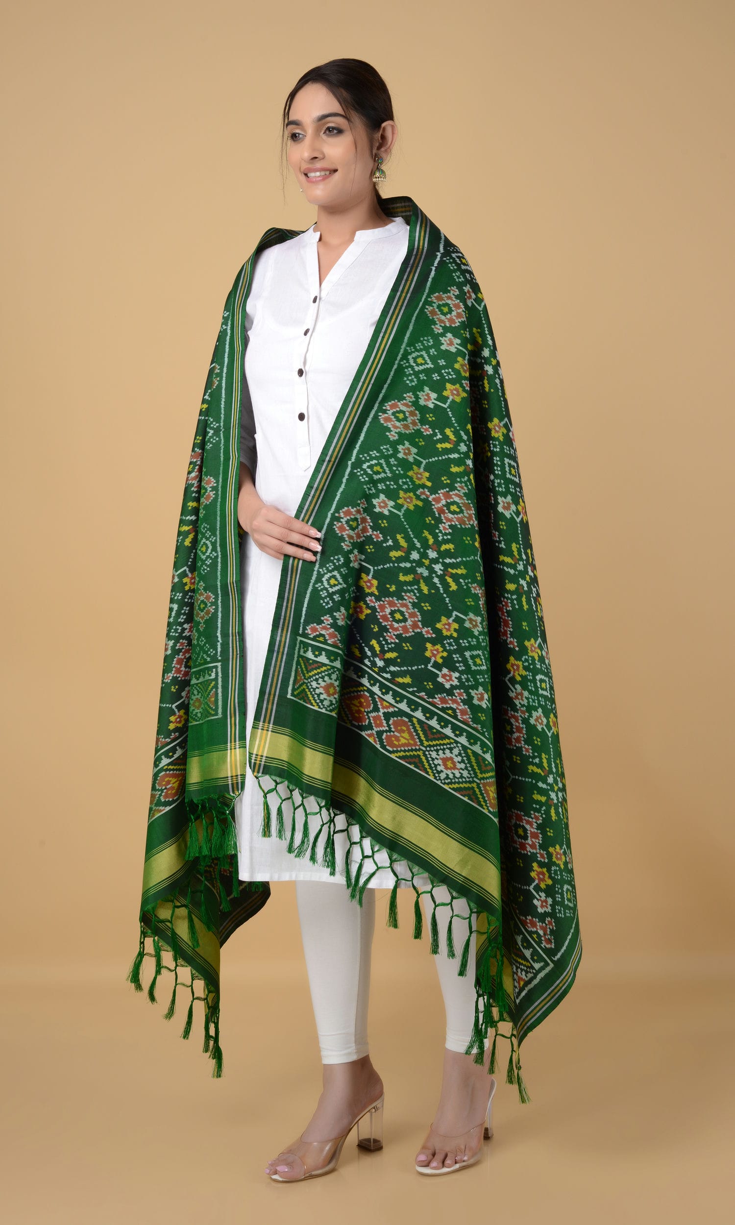 Single Ikat Patola Dupatta Nau Ratan