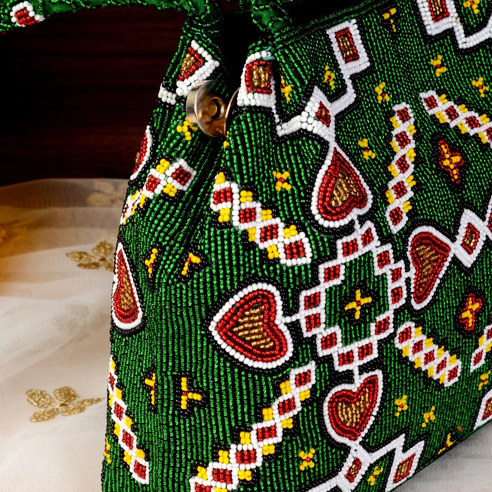 Patola Beaded Batva