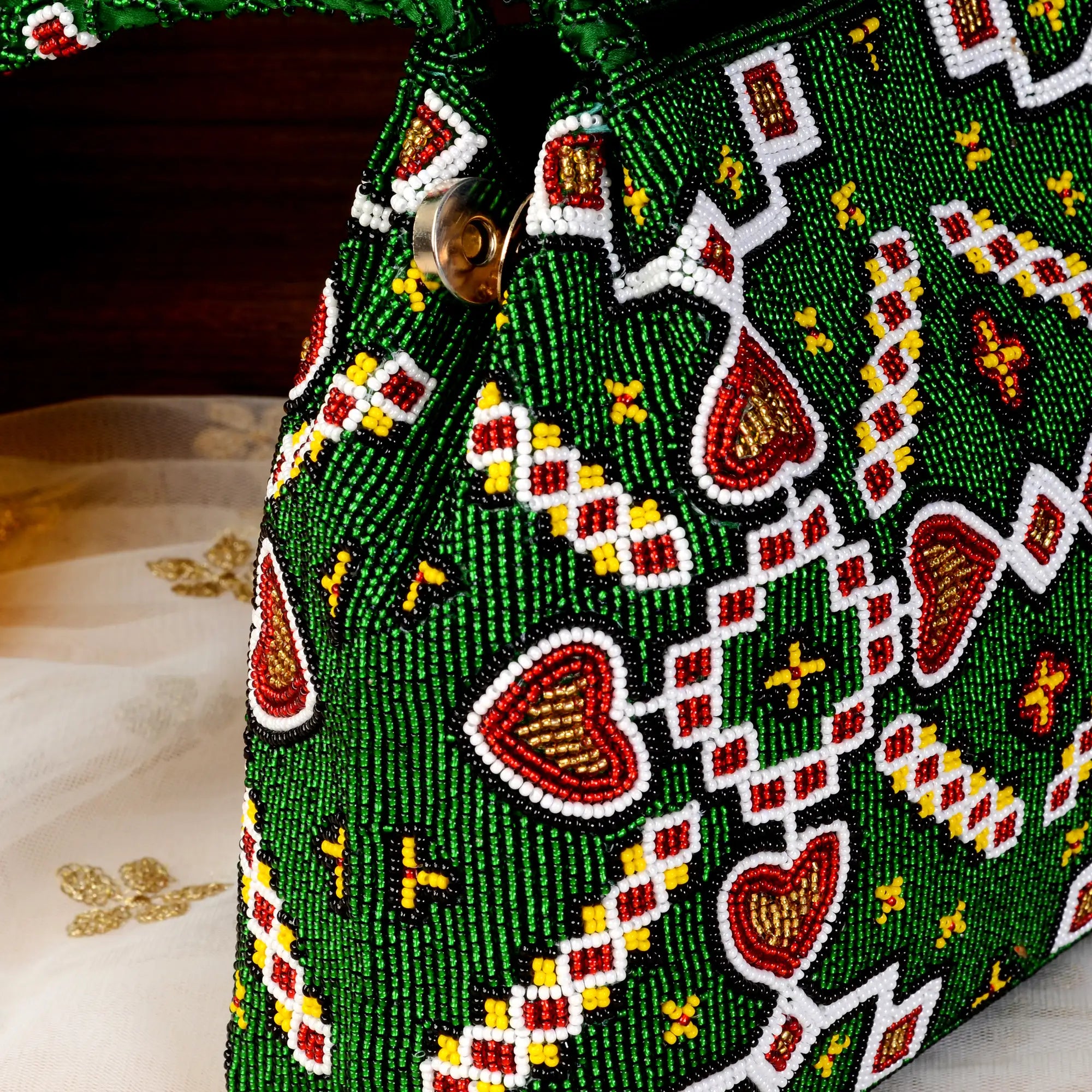 Patola Beaded Batva