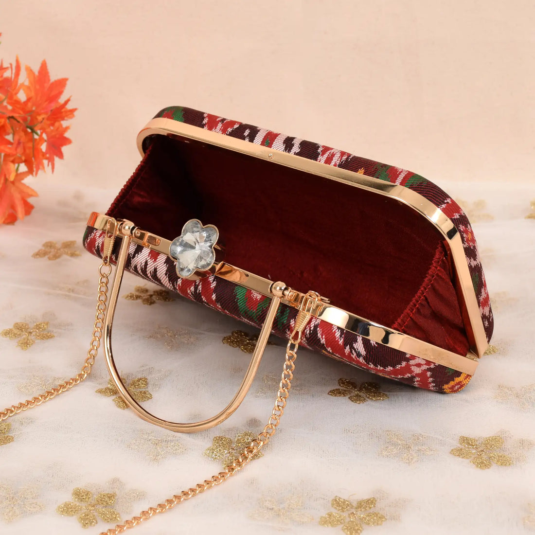 Twill Weave Patola Clutch