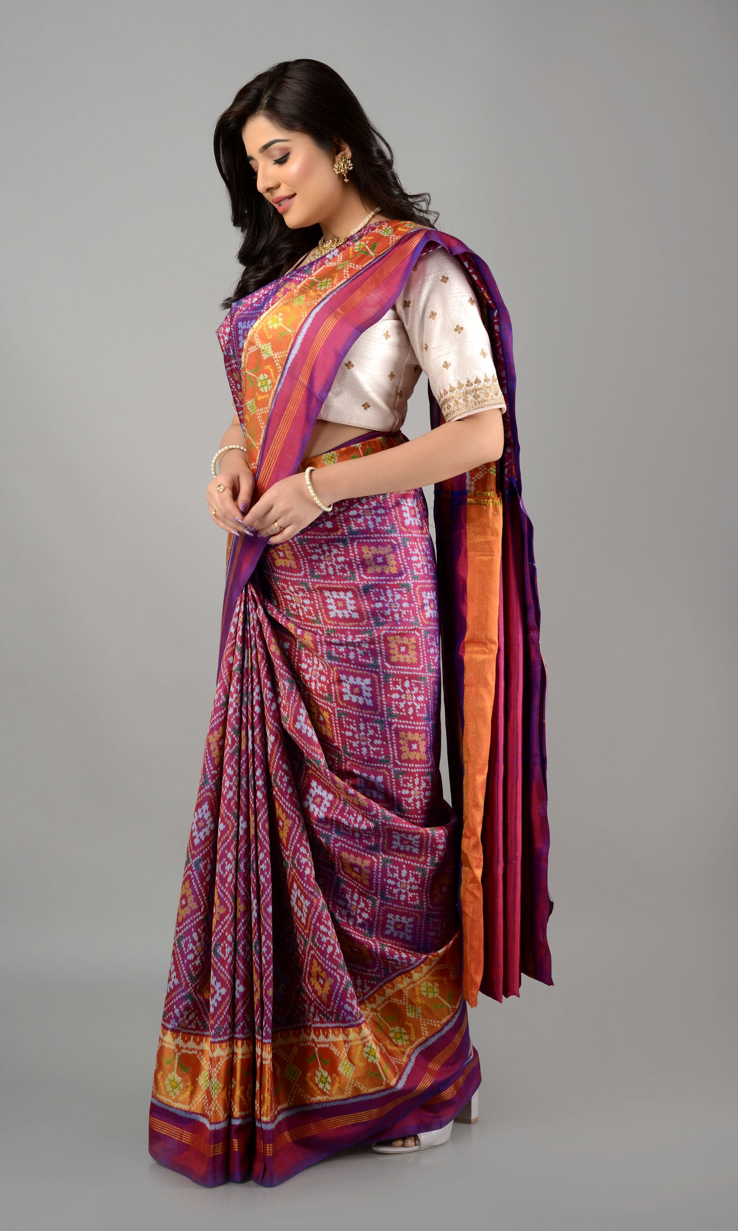 Rajkoti Patola Saree Chanda