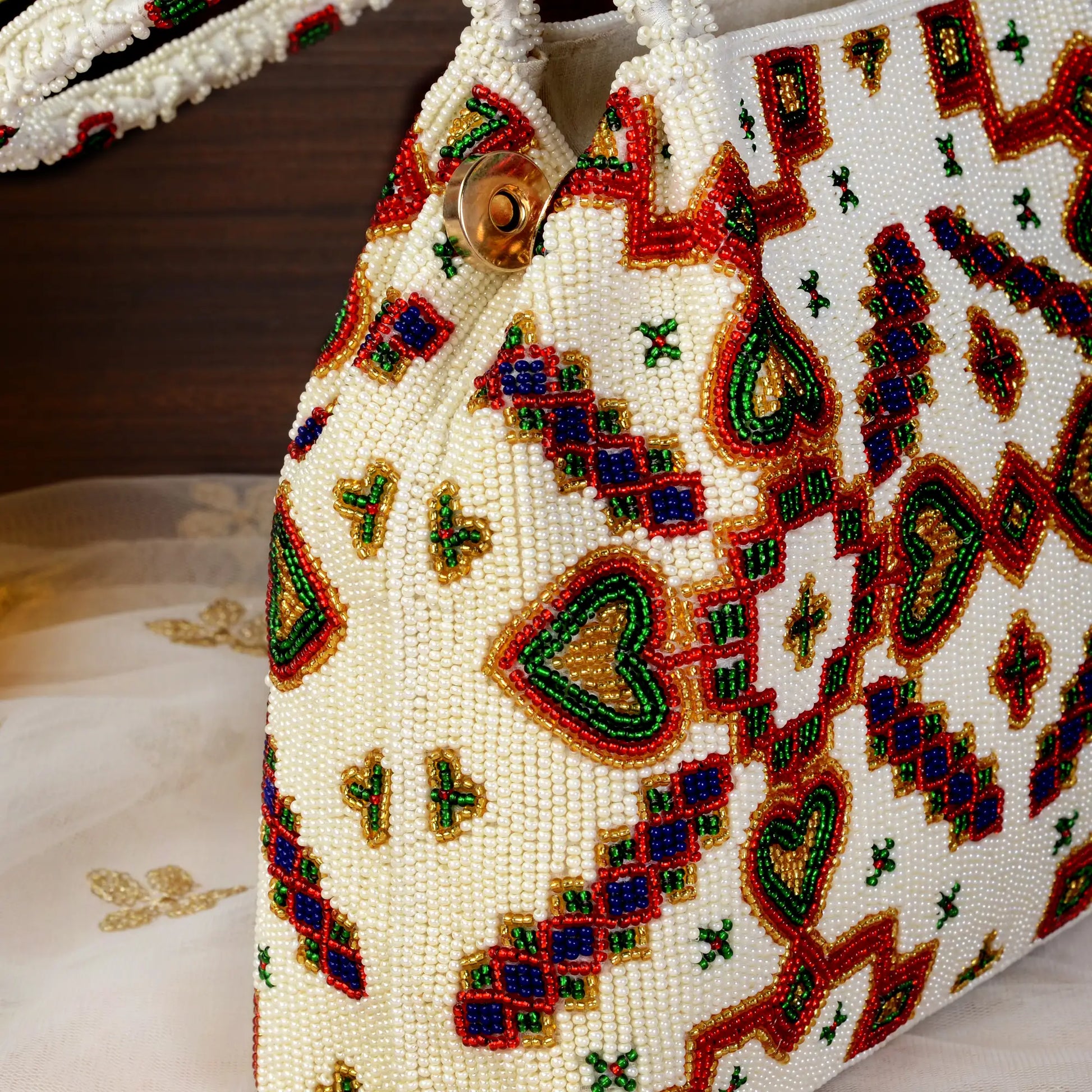 Patola Beaded Batva