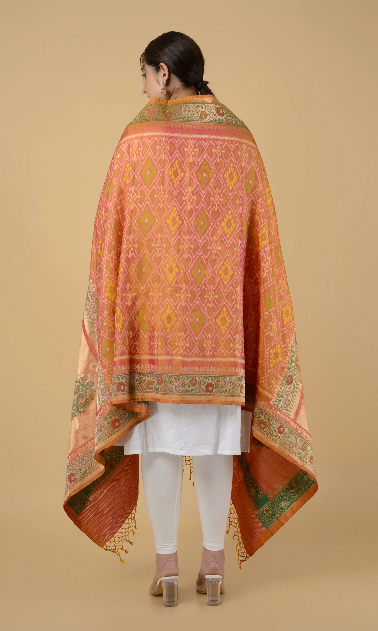 Banarasi Single Ikat Patola Dupatta Chanda