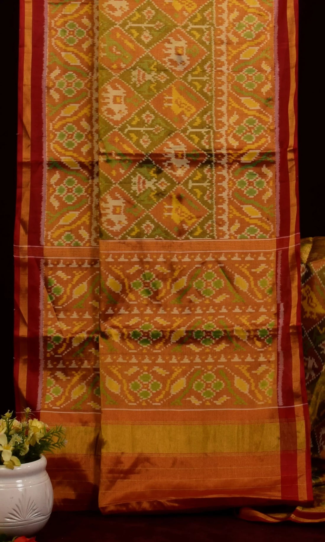 Tissue Single Ikat Patola Saree