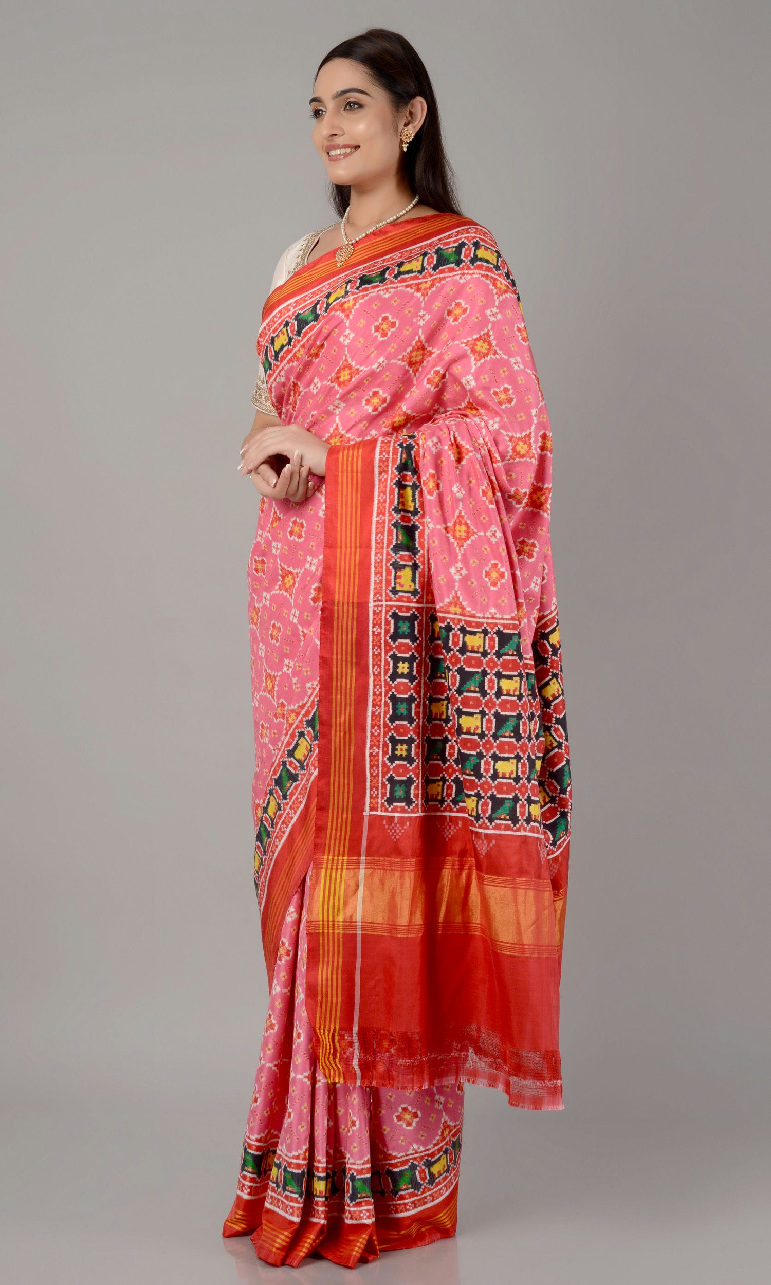 Double Ikat Patola Saree Chhab Ratan