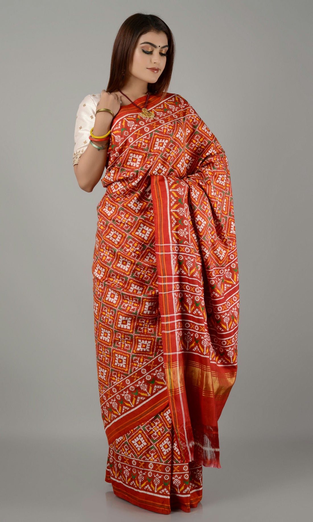 Double Ikat Patola Saree Chanda