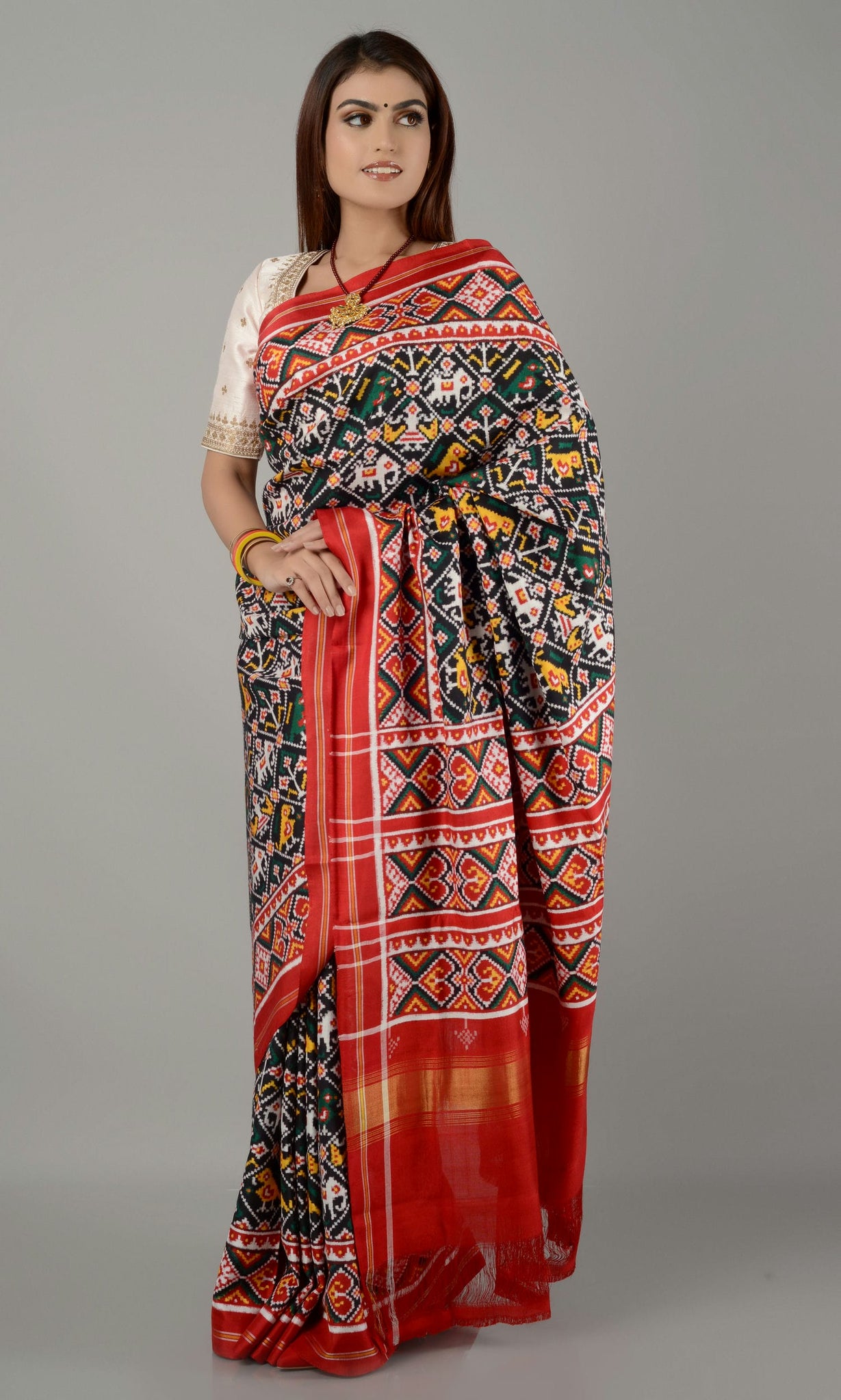 Double Ikat Patola Saree Nari Kunj