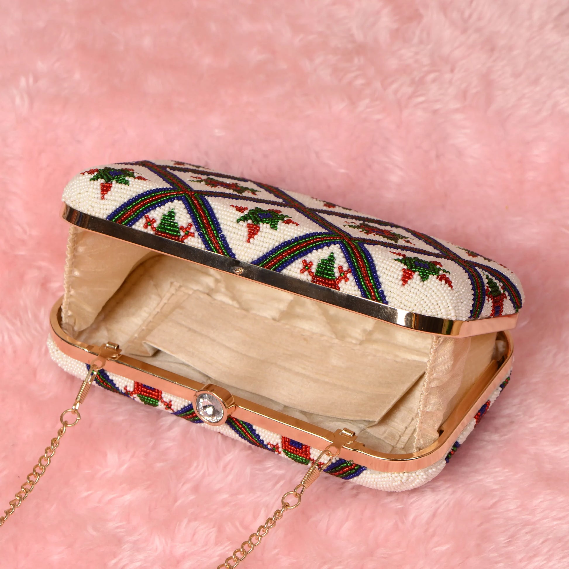 Patola Beaded Clutch