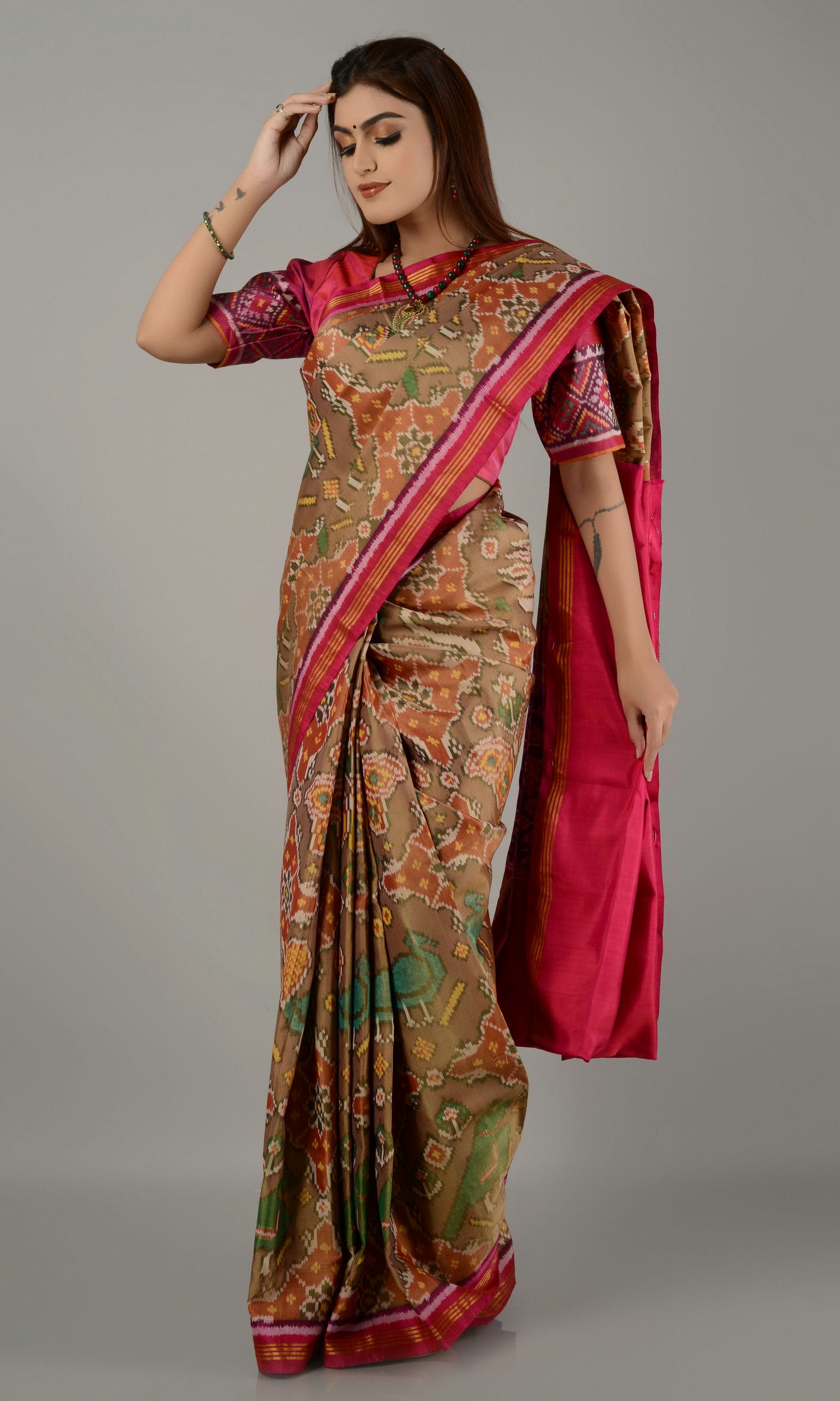 Single Ikat Patola Saree Patola Motifs