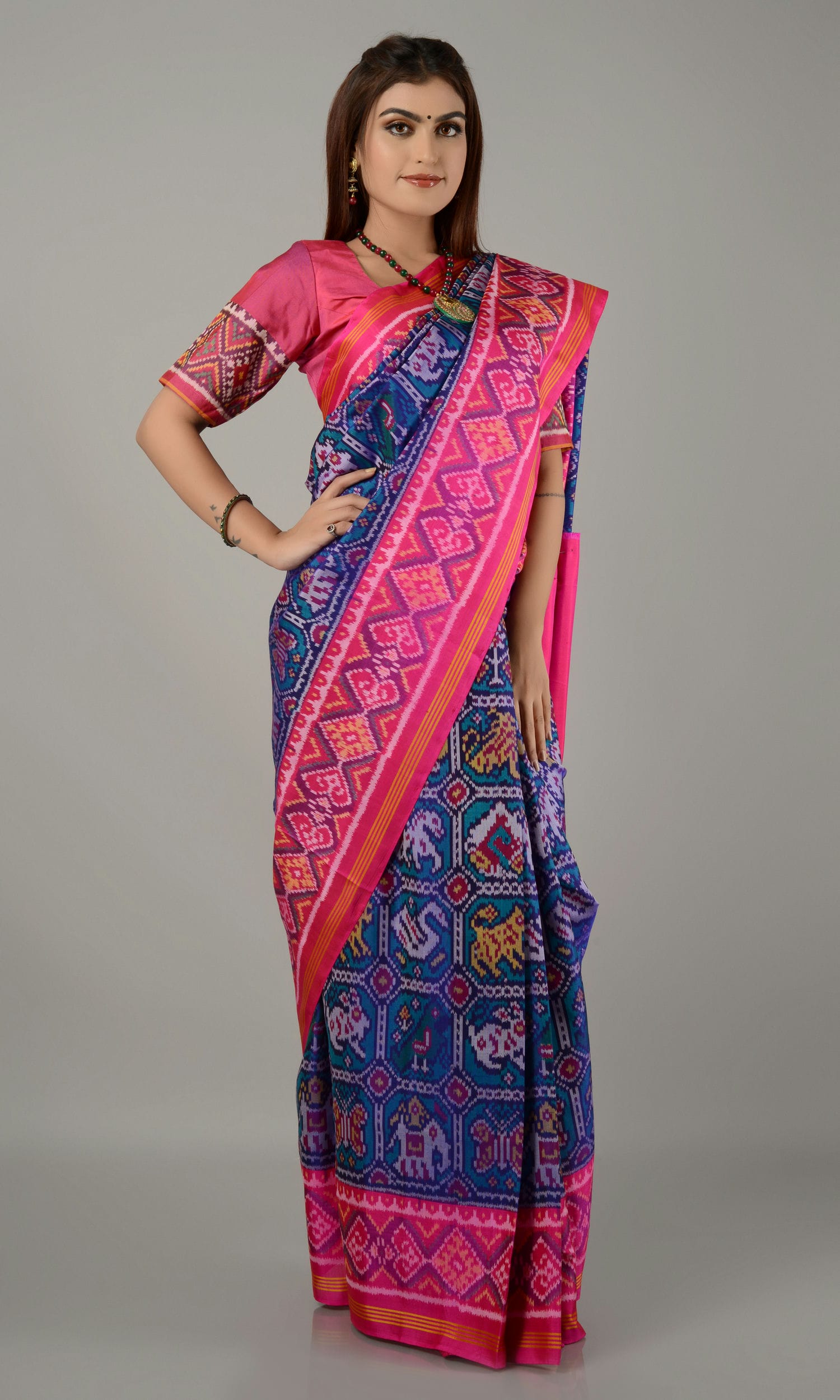 Single Ikat Patola Saree Patola Motifs