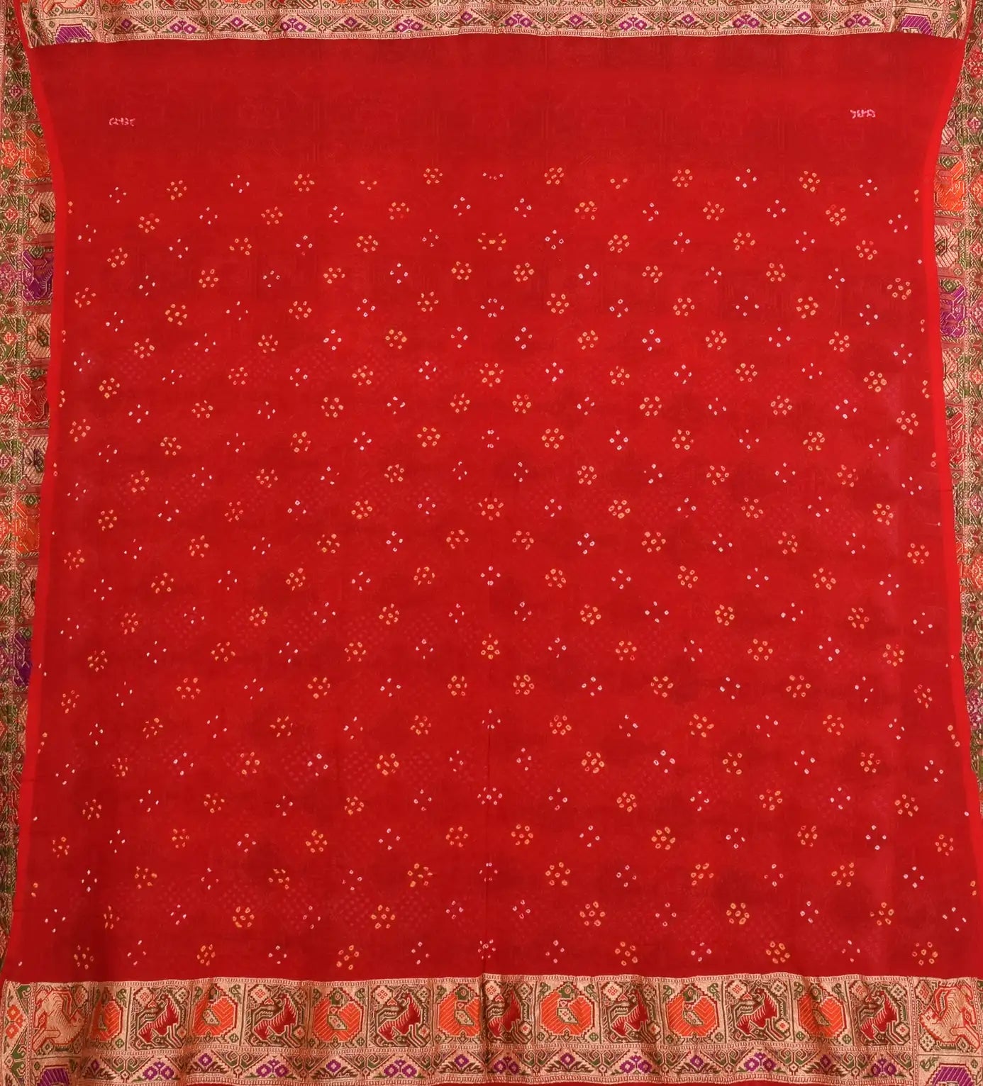 Banarasi Patola Weave Bandhani Saree