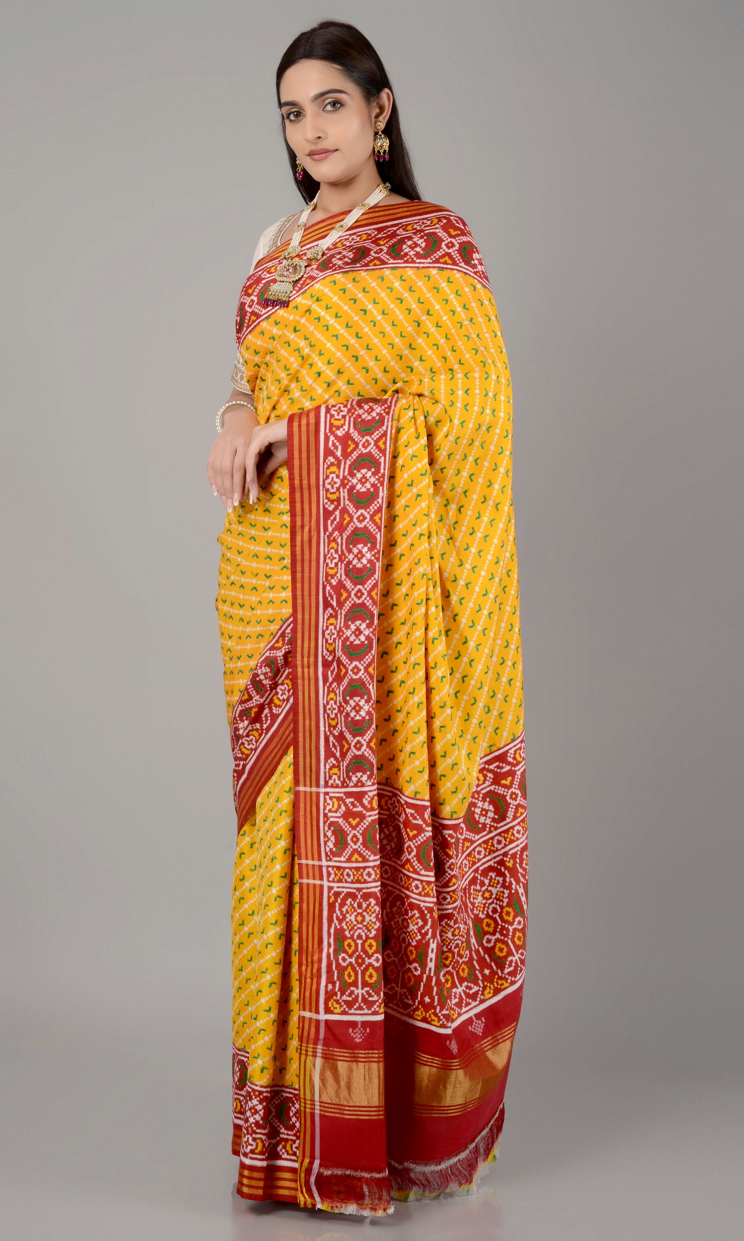 Double Ikat Patola Saree Laheriya
