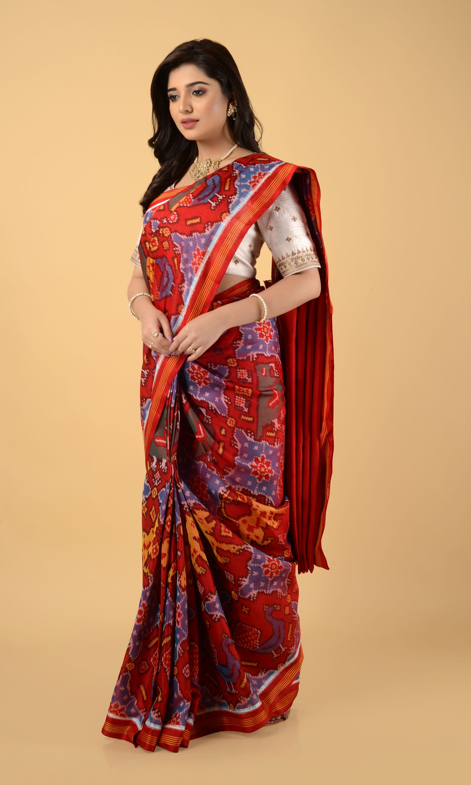 Single Ikat Patola Saree Patola Motifs