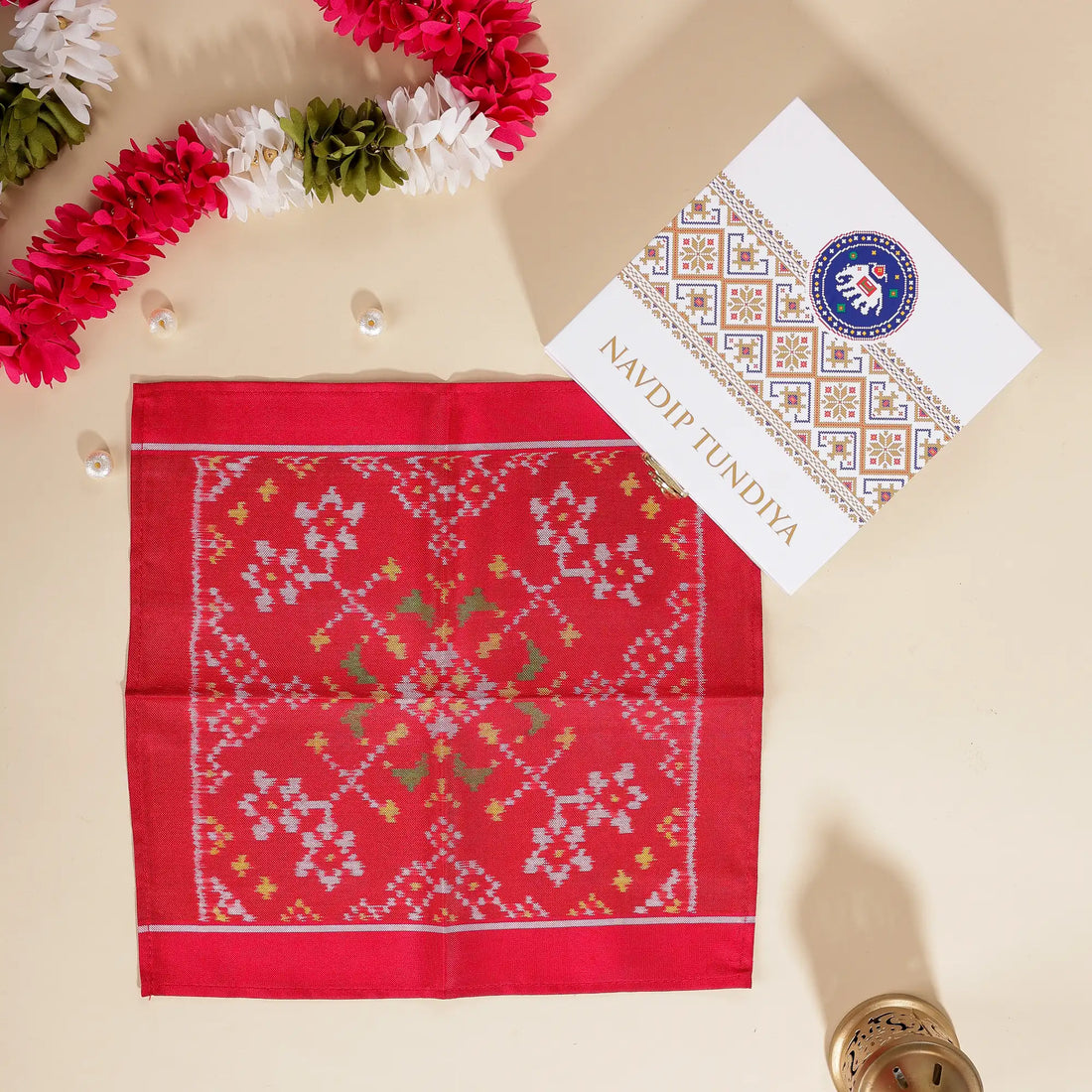 Single Ikat Pocket Square