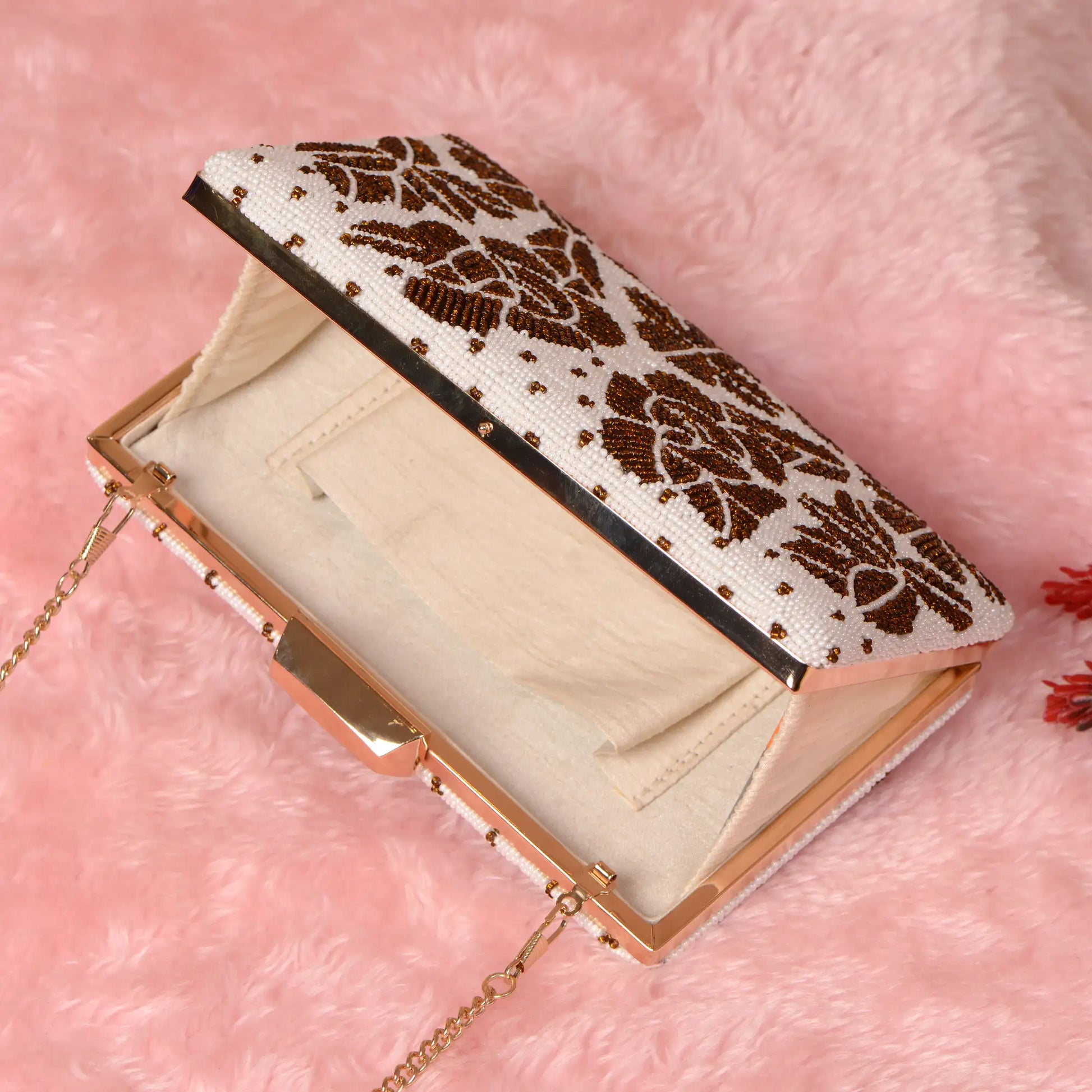 Beaded Patola Clutch