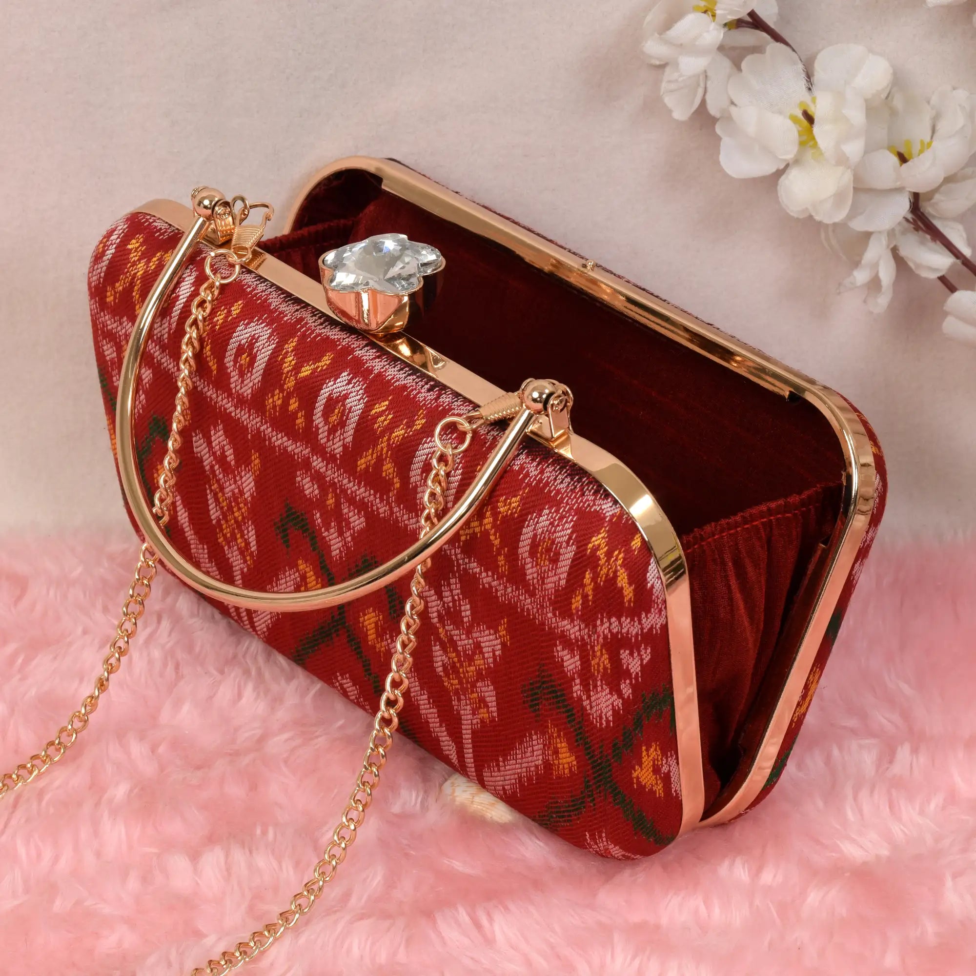 Twill Weave Patola Clutch