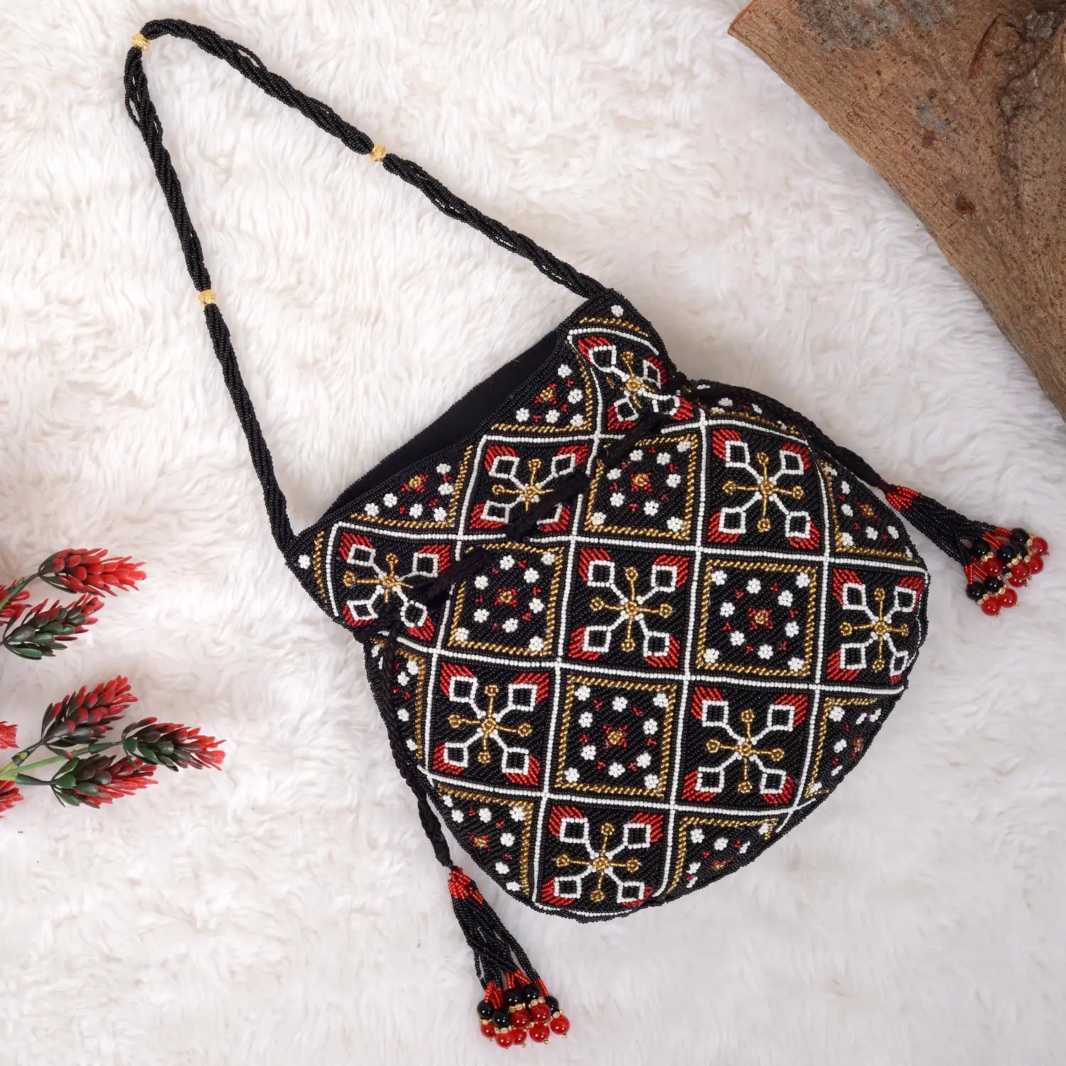 Moti Patola Beaded Batva