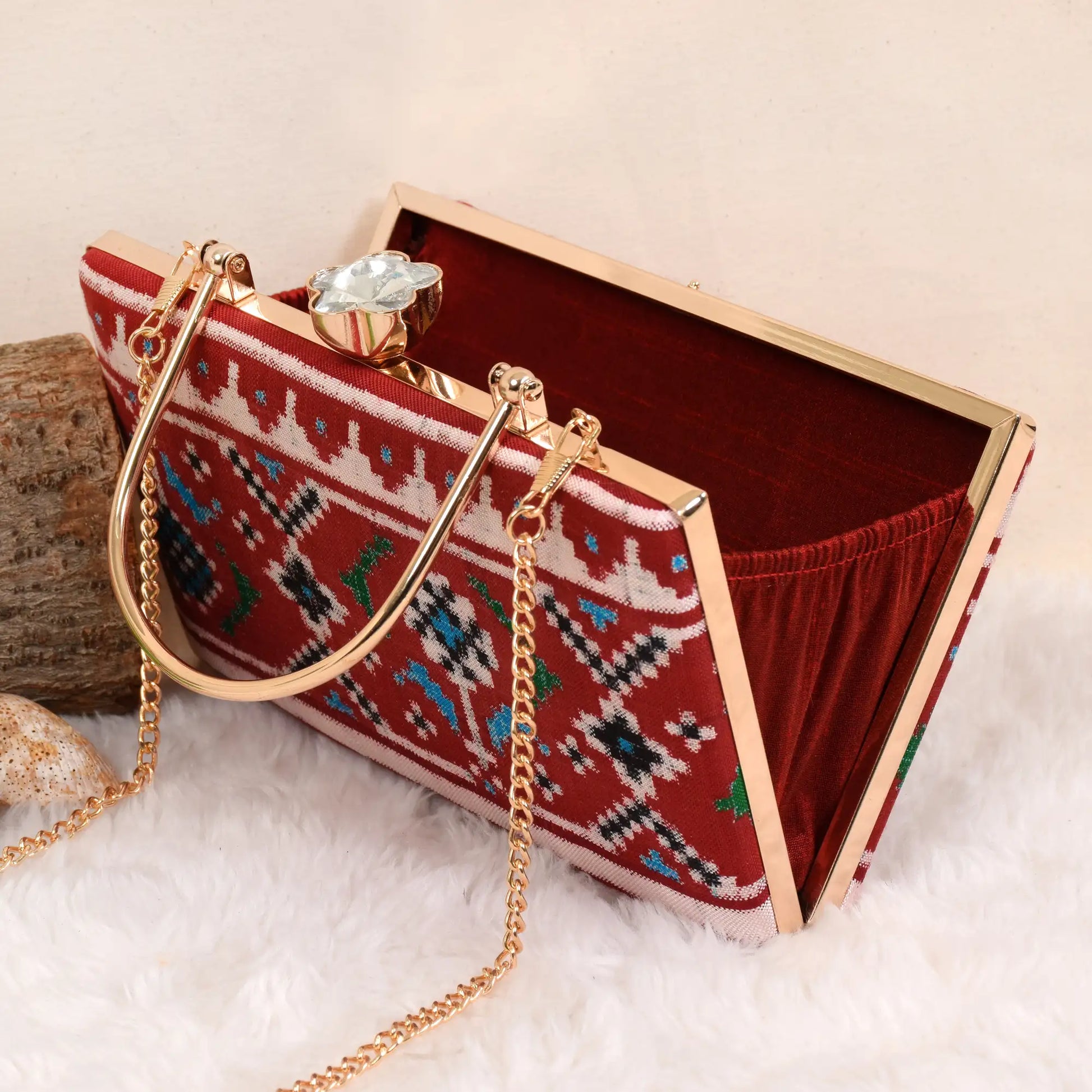 Double Ikat Patola Clutch