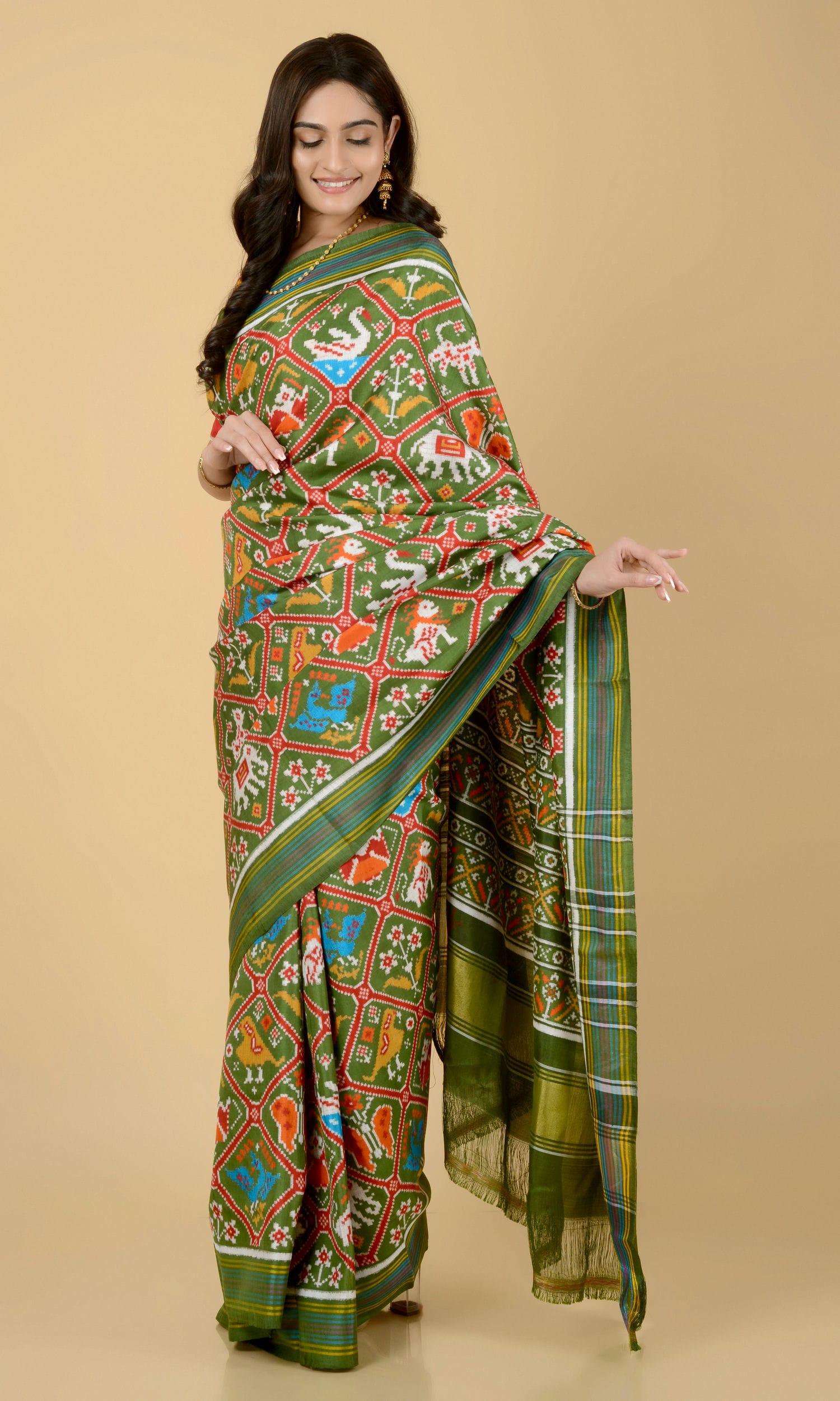 Double Ikat Patola Saree 9 Motif