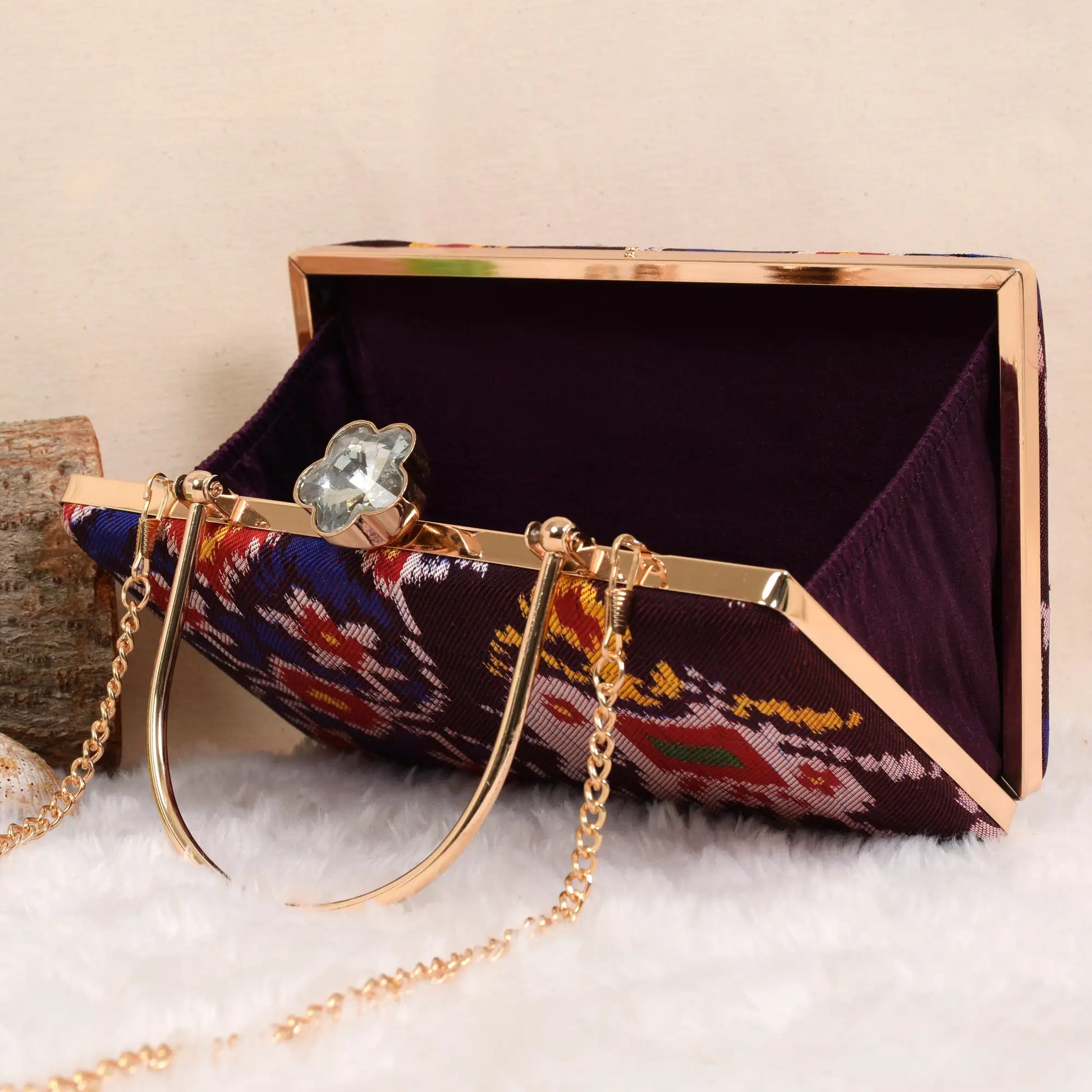 Twill Weave Patola Clutch