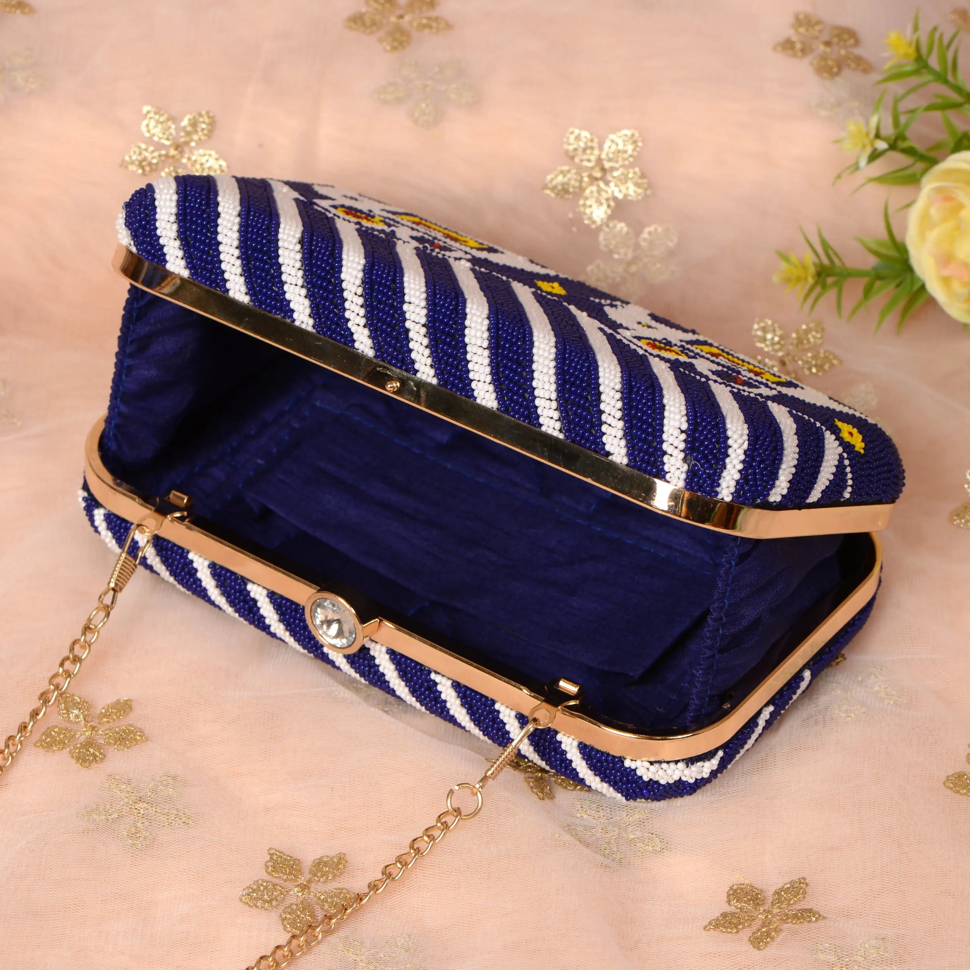 Patola Beaded Clutch