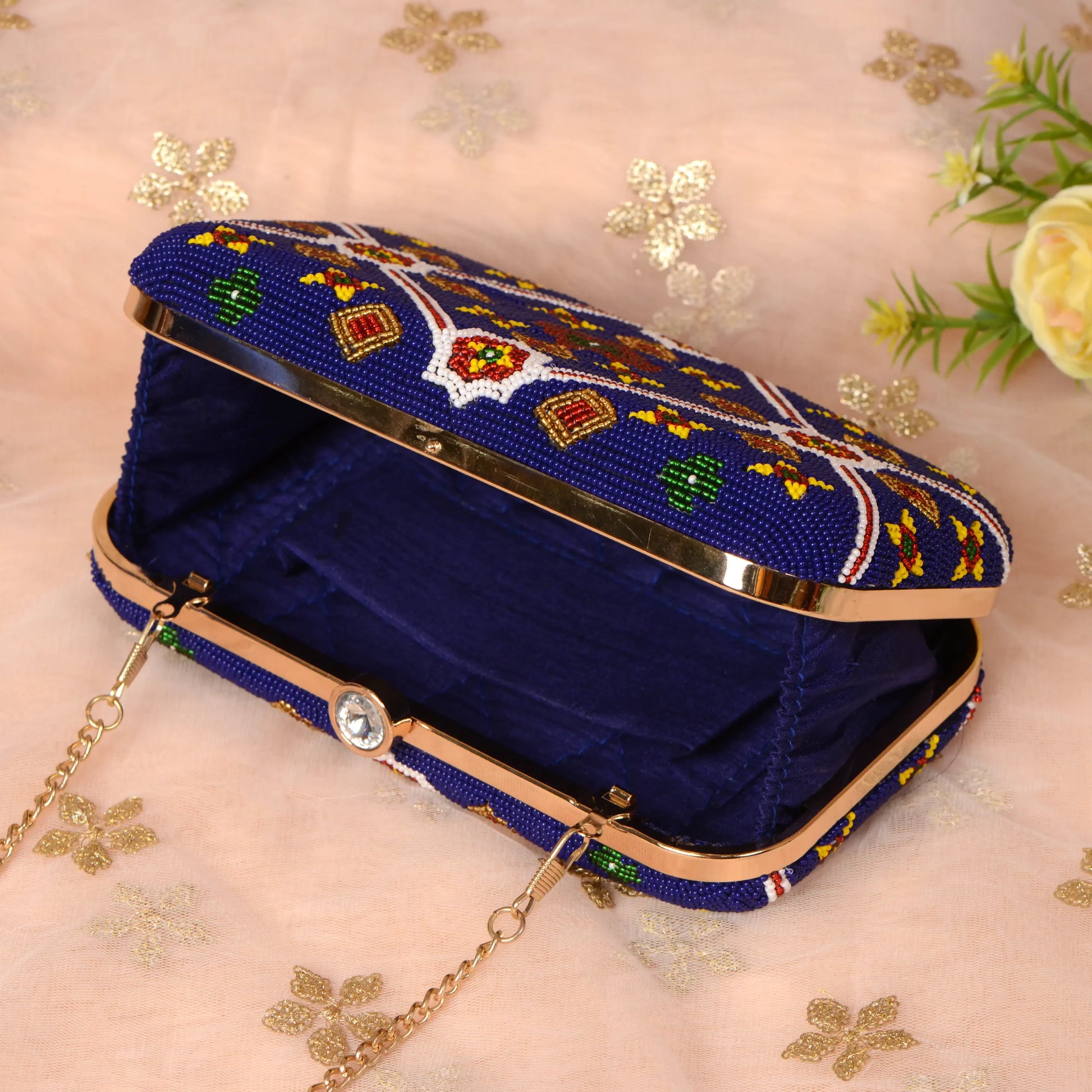 Patola Beaded Clutch