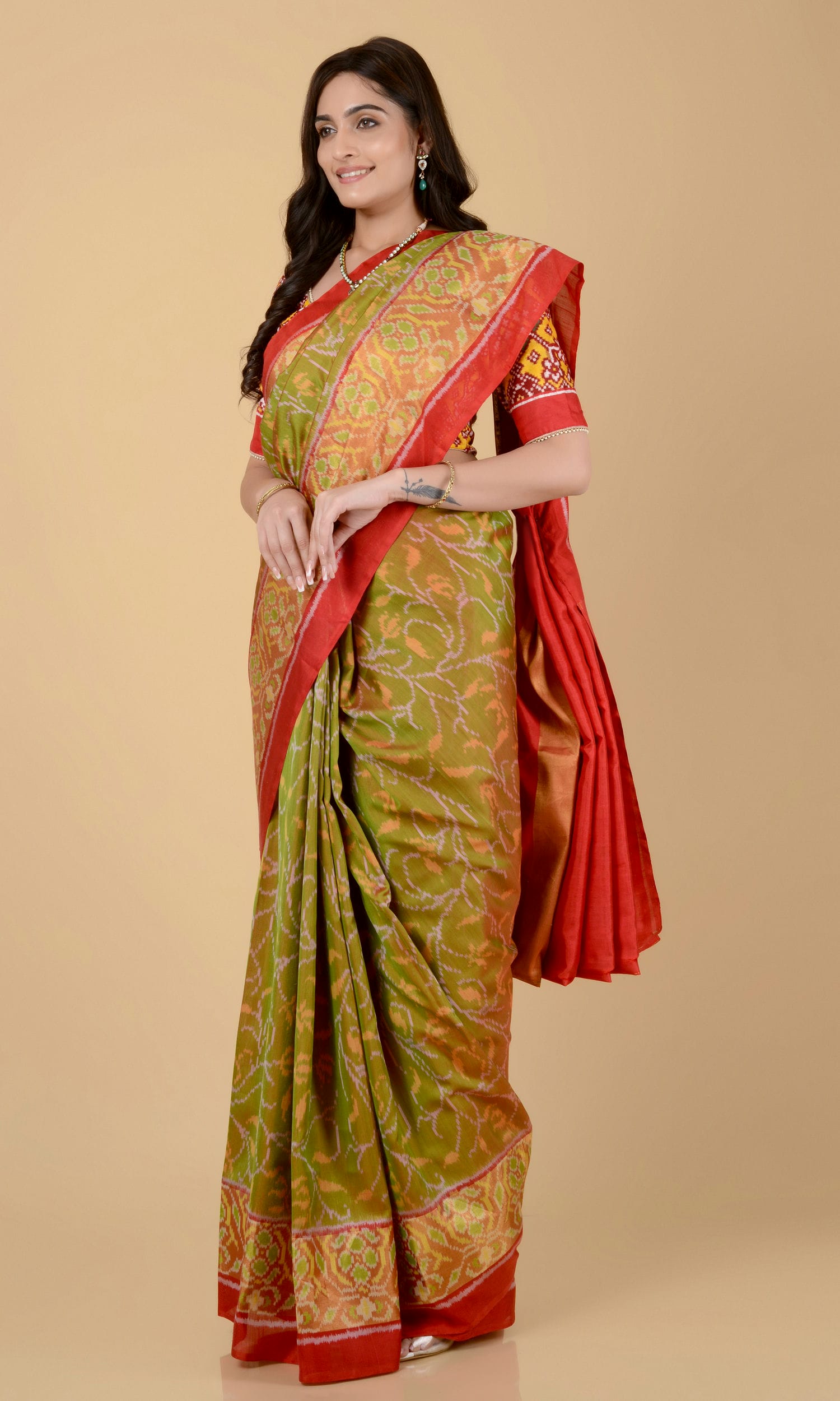 Rajkoti Patola Saree Jaal