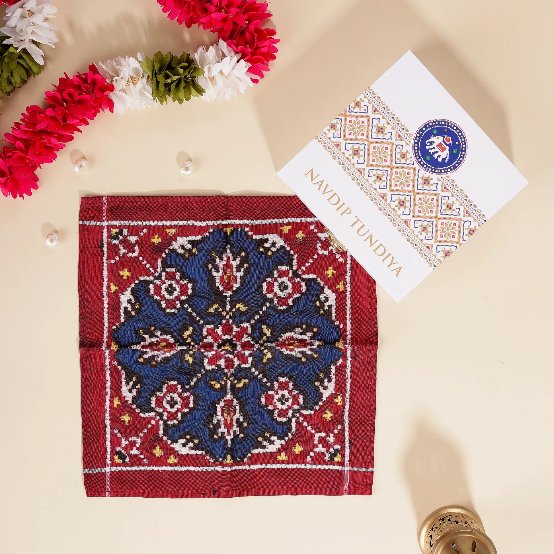 Double Ikat Pocket Square