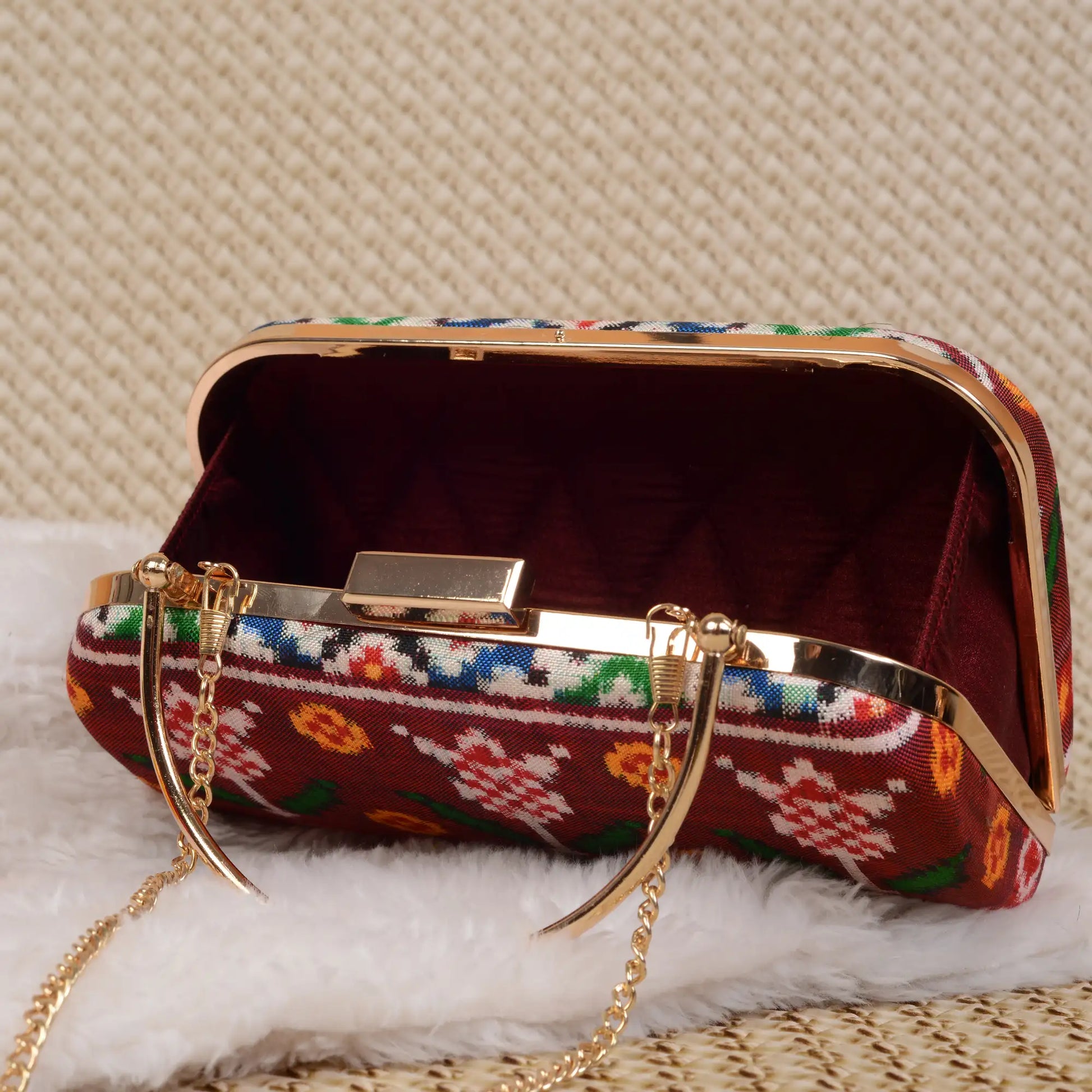 Double Ikat Patola Clutch
