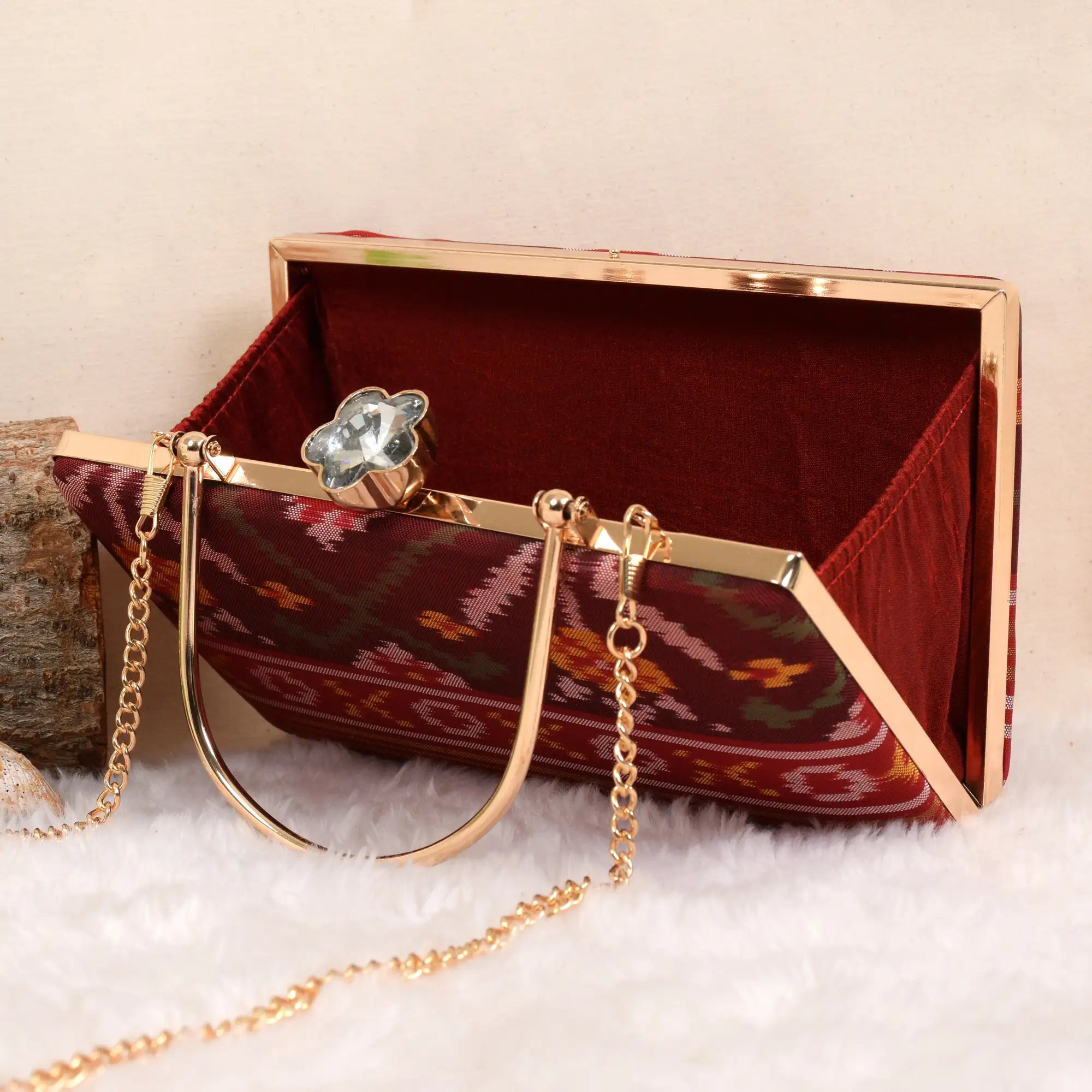 Single Ikat Patola Clutch