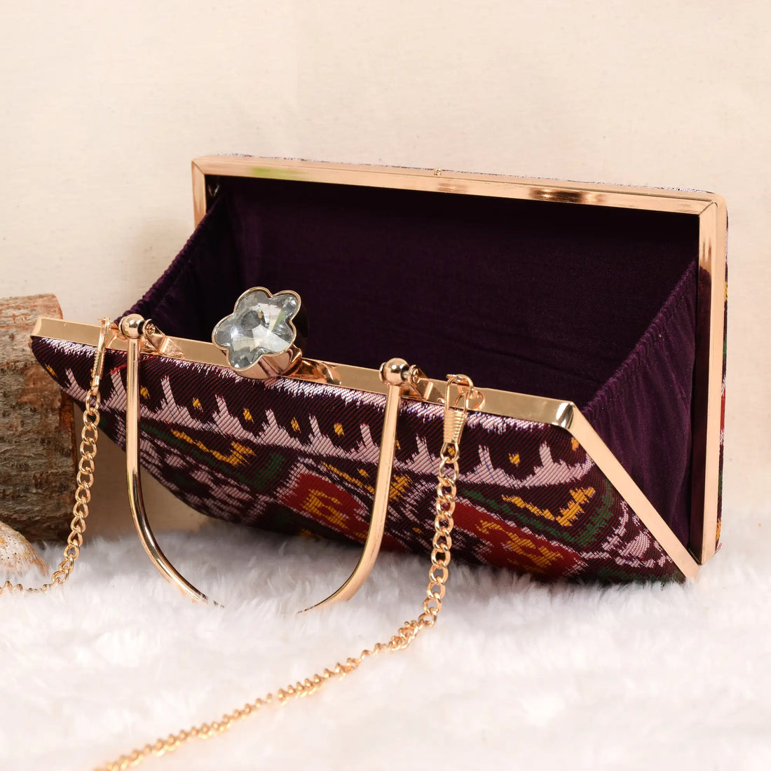 Twill Weave Patola Clutch