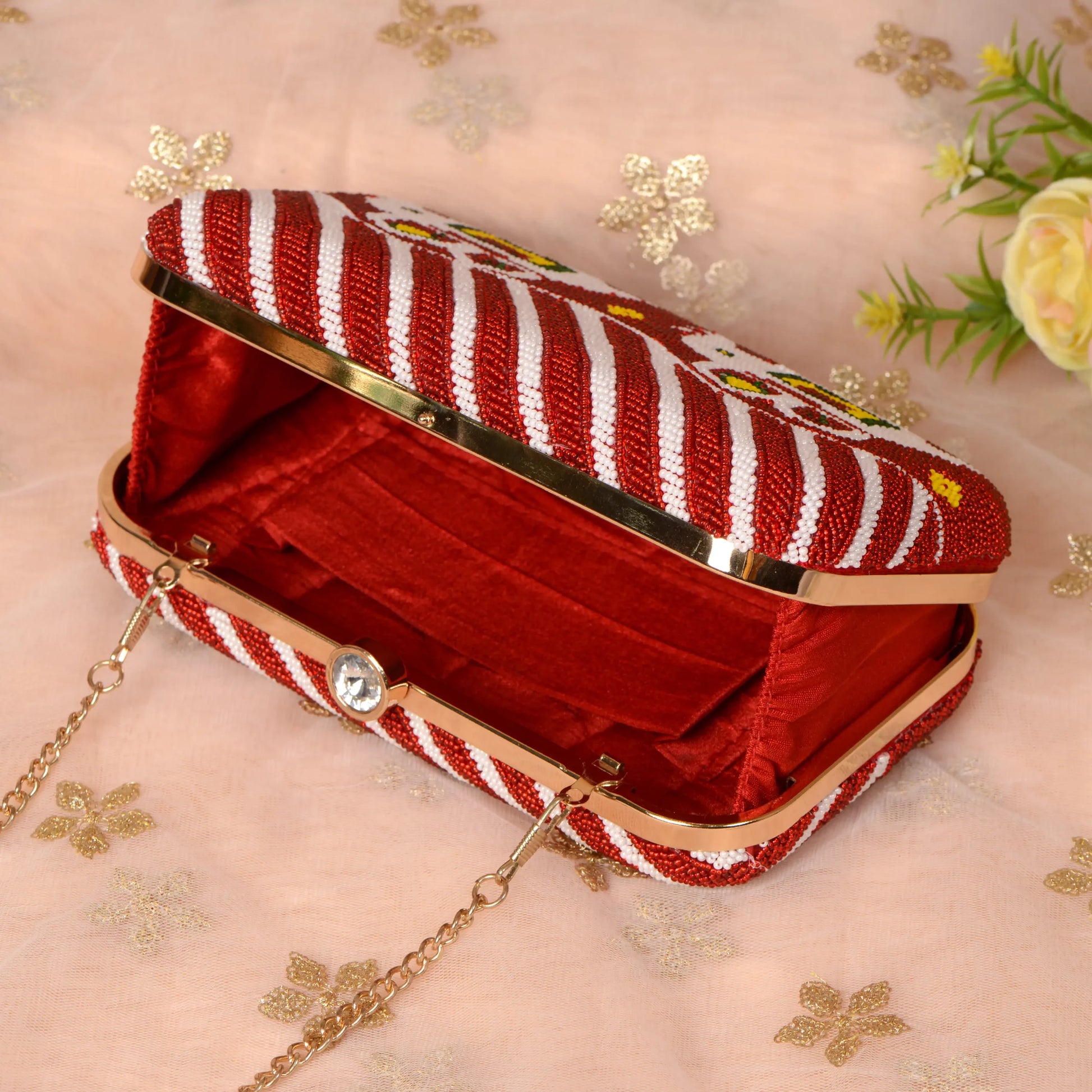 Patola Beaded Clutch