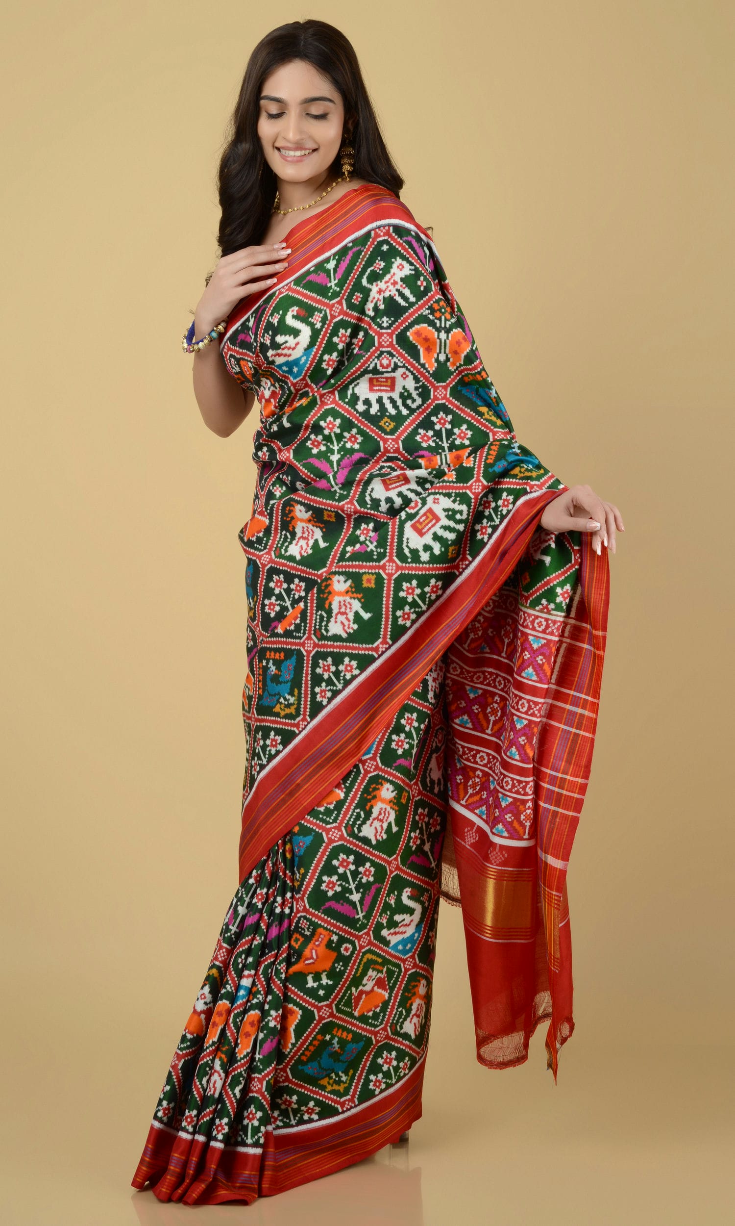 Double Ikat Patola Saree 9 Motif