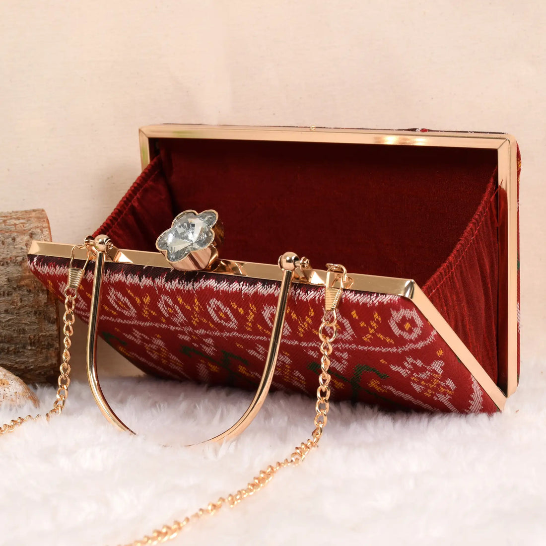 Twill Weave Patola Clutch