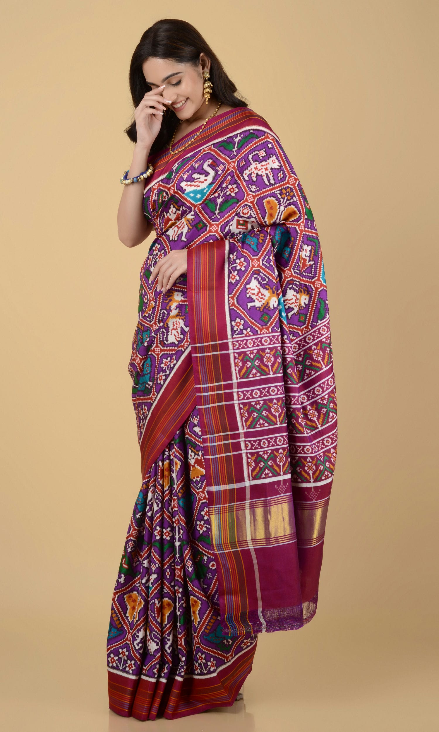 Double Ikat Patola Saree 9 Motif