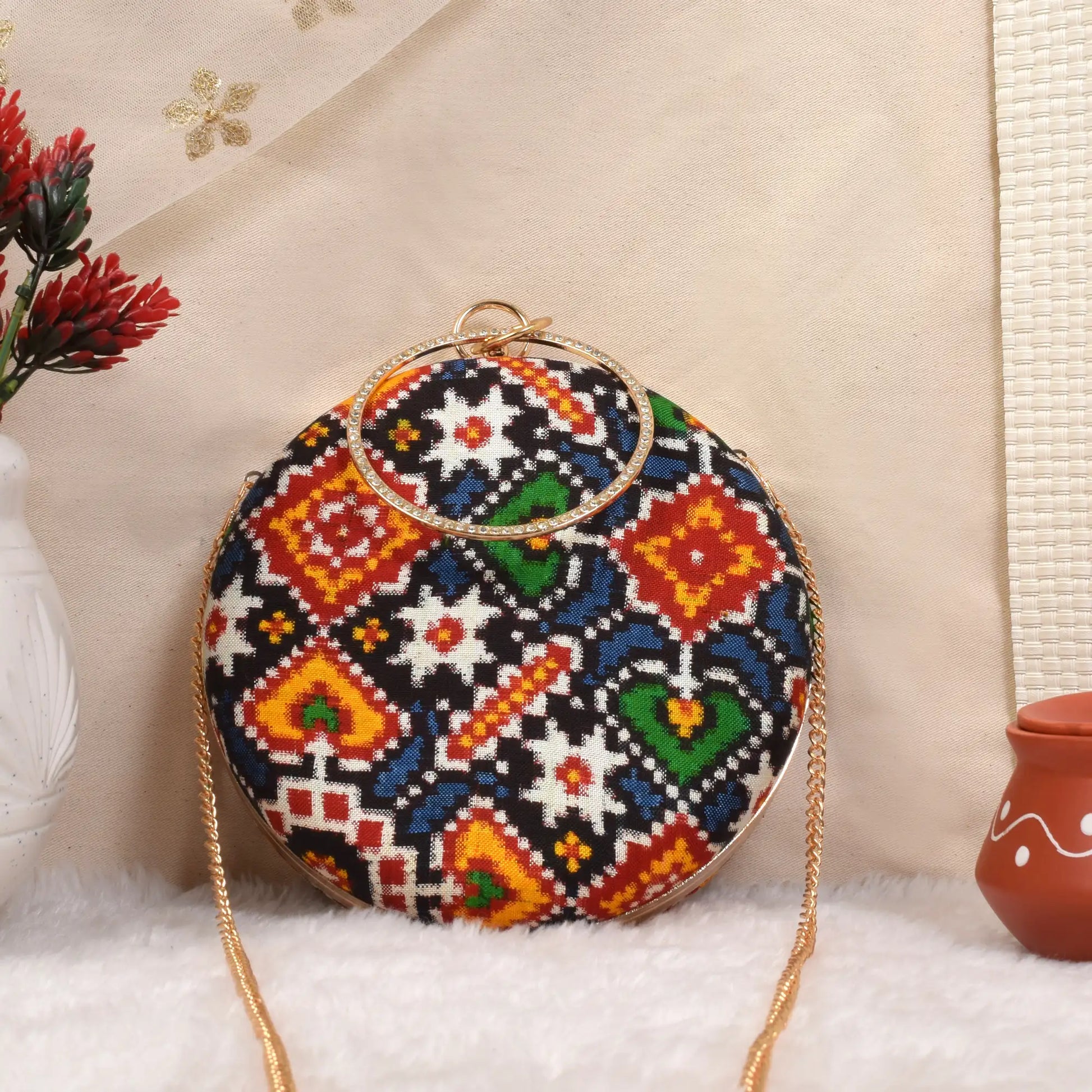 Double Ikat Patola Clutch