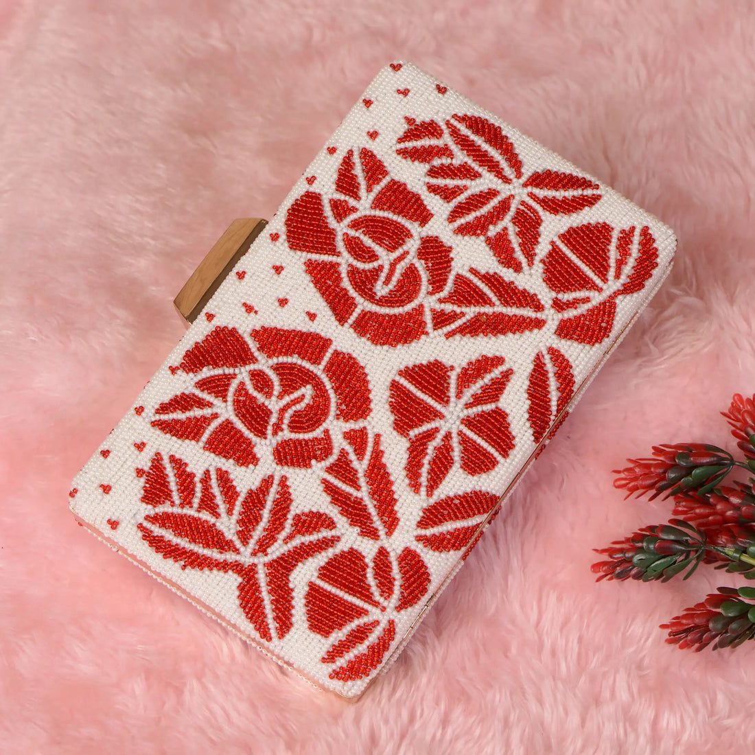 Beaded Patola Clutch