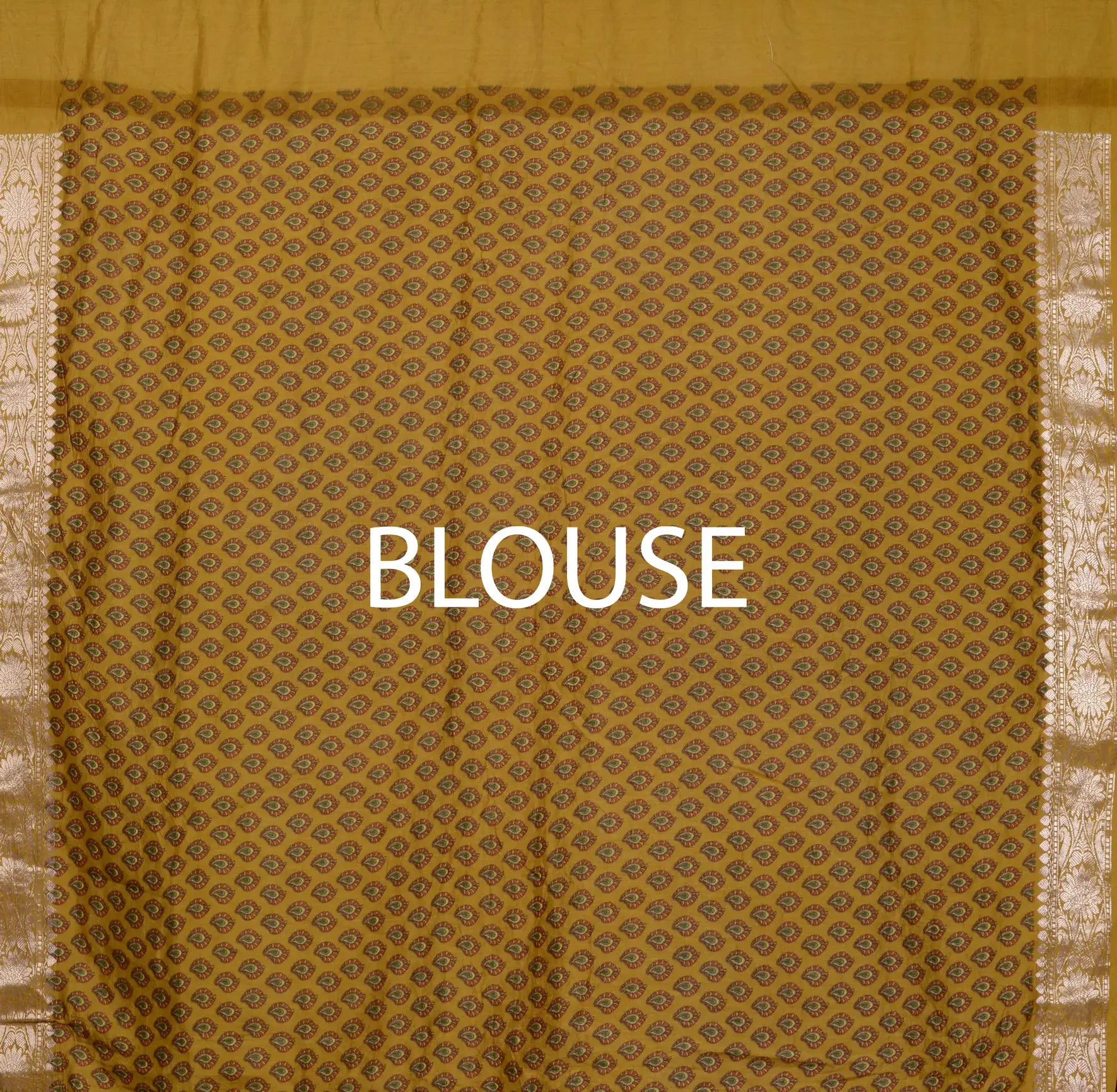 Kanjiwaram With Pichwai Print Bandhani Saree
