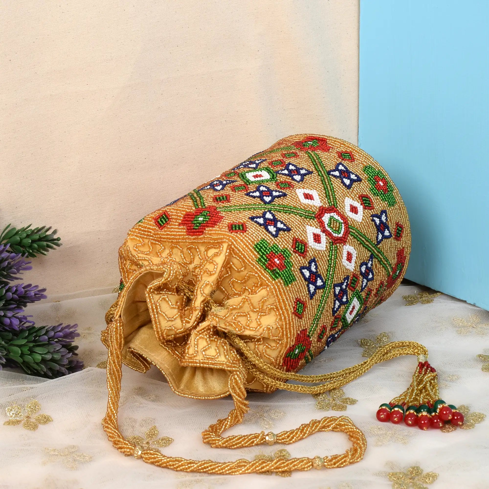 Patola Beaded Batva