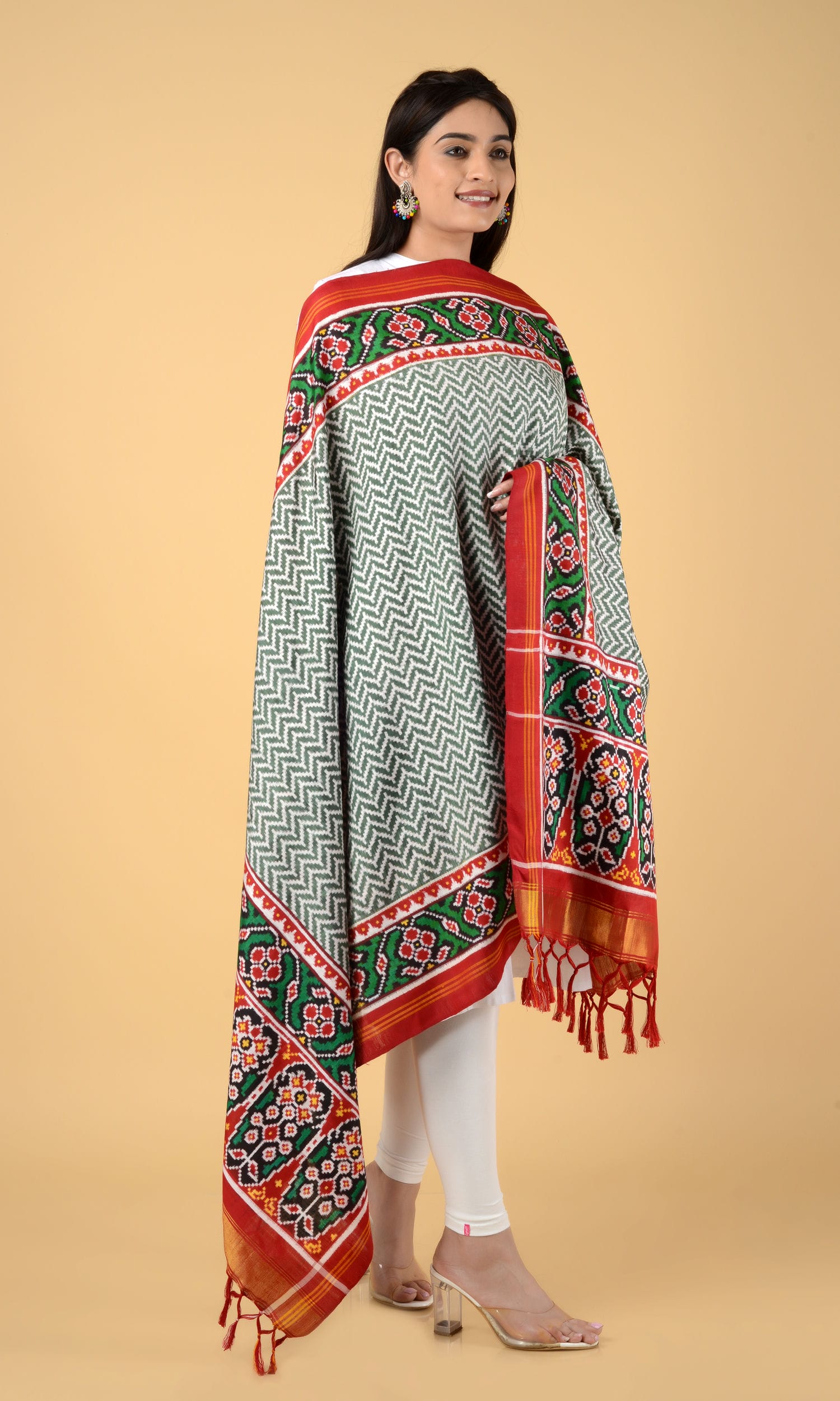 Double Ikat Patola Dupatta Laheriya
