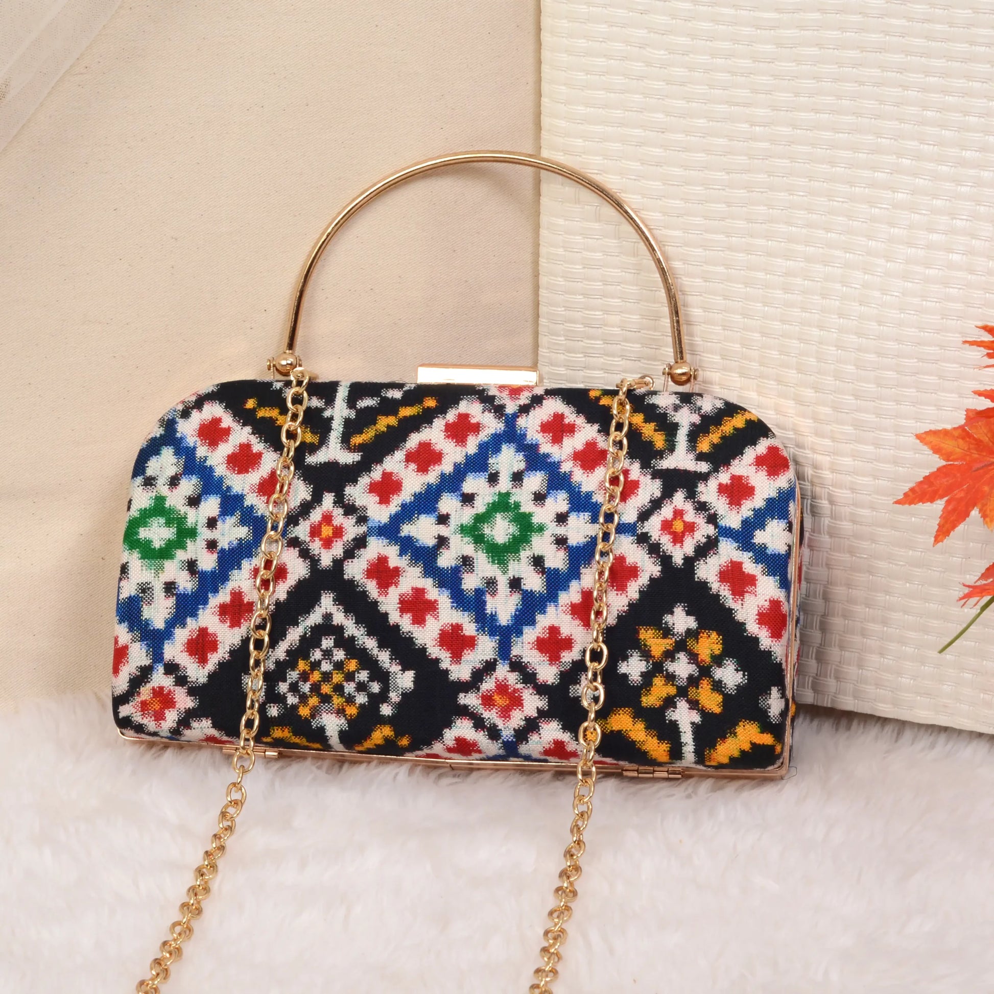 Double Ikat Patola Clutch