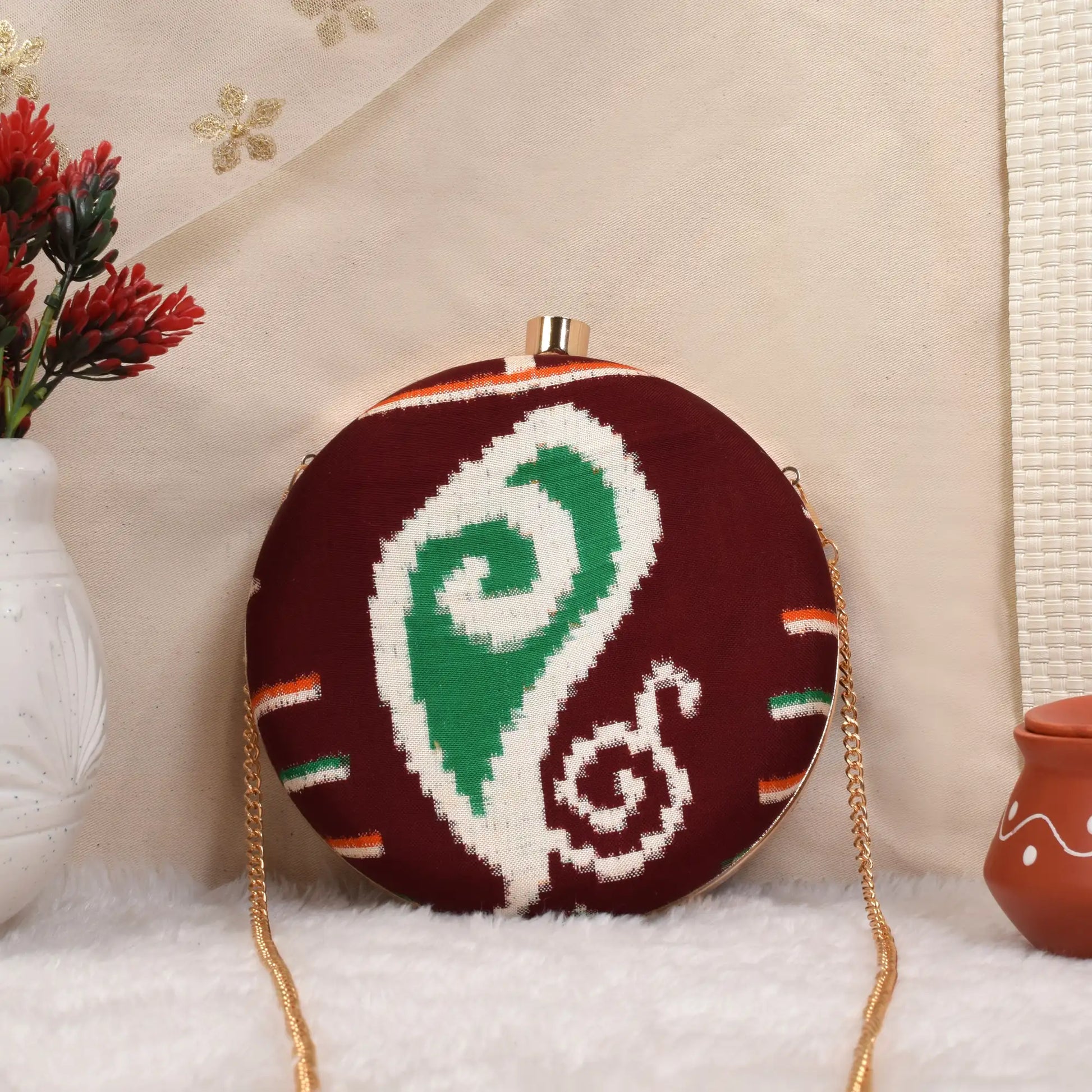 Double Ikat Patola Clutch