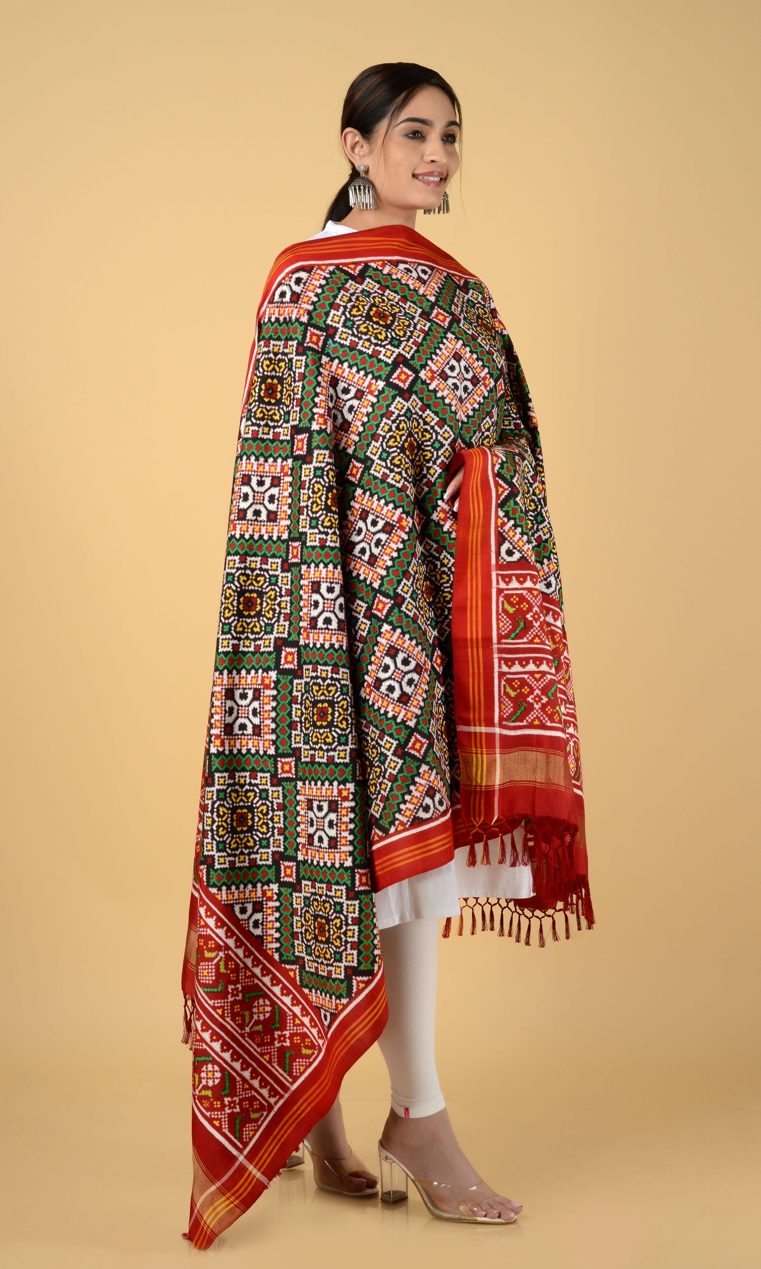 Double Ikat Patola Dupatta Chanda Chex