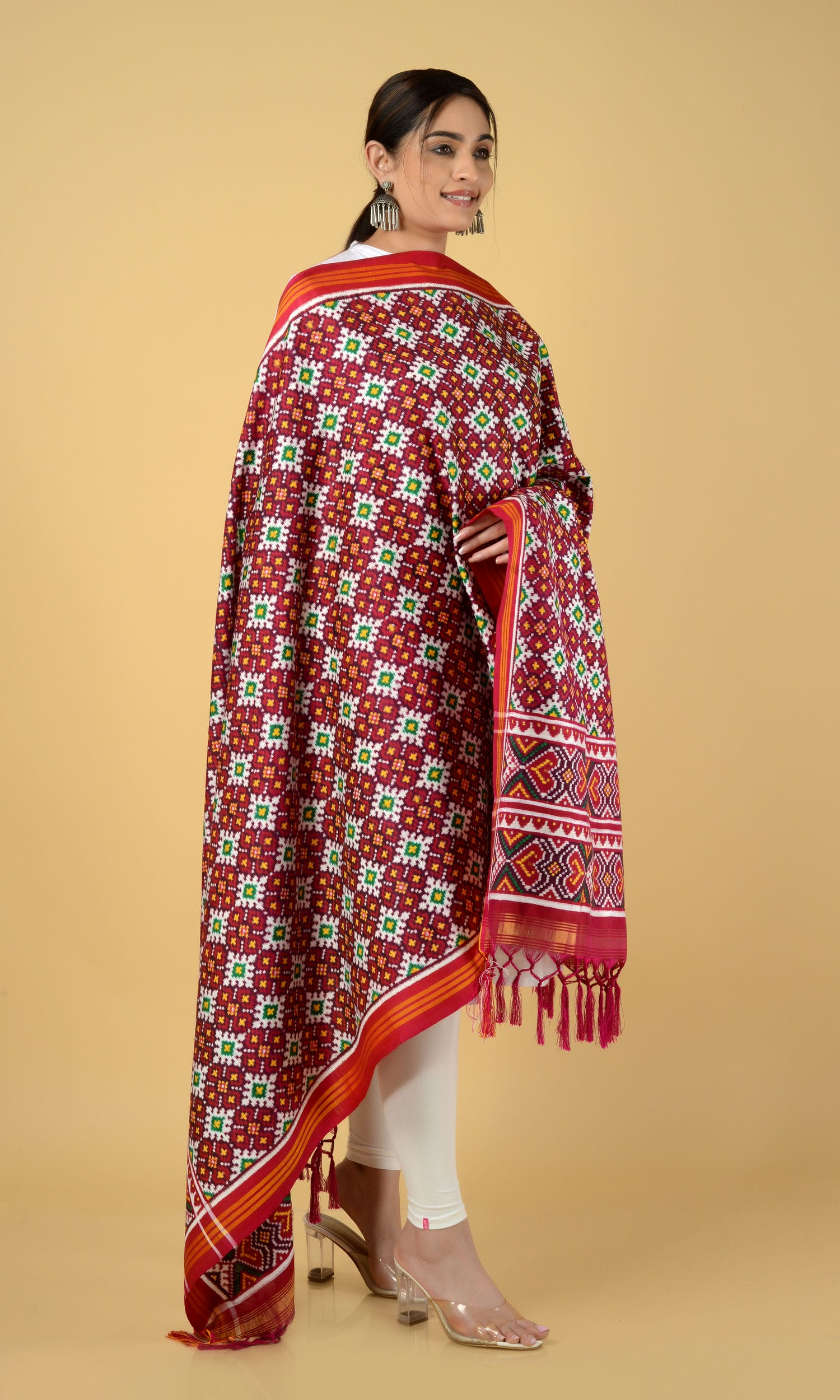 Double Ikat Patola Dupatta Chanda