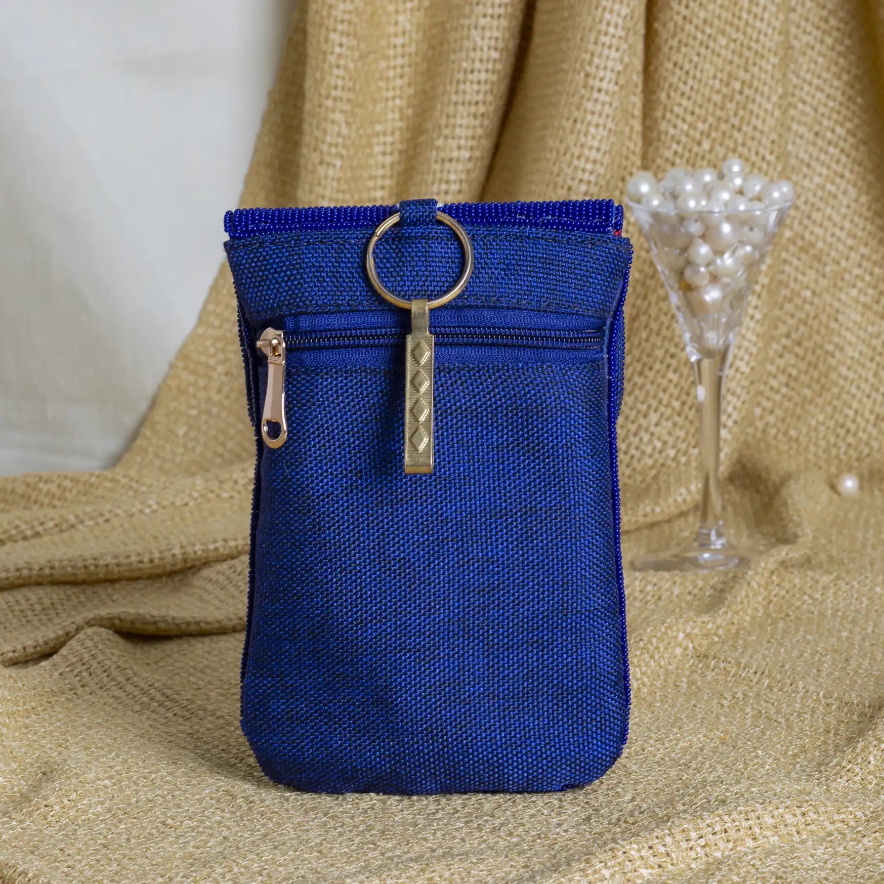 Mobile Cover Pearl Patola Beaded