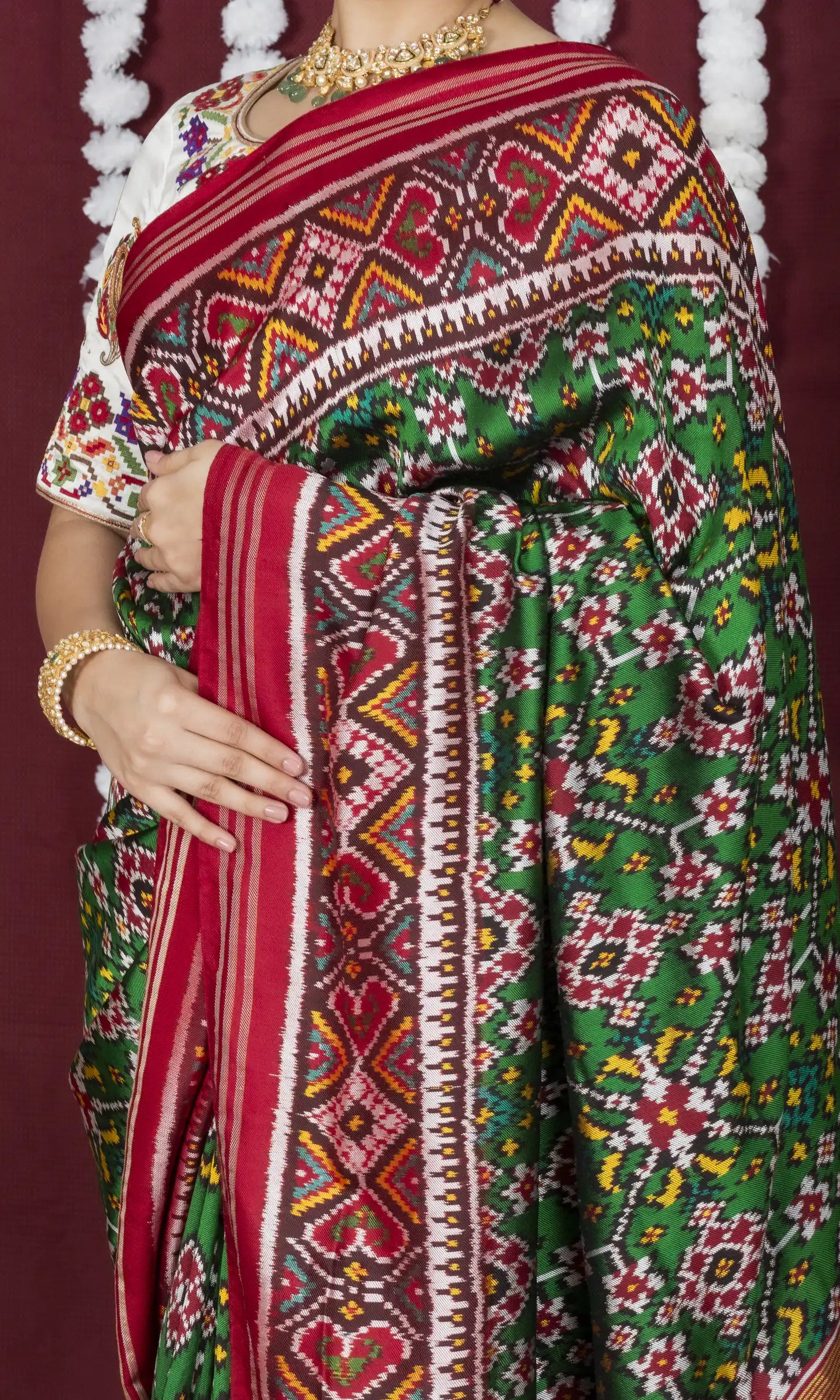 Twill Weave Patola Saree