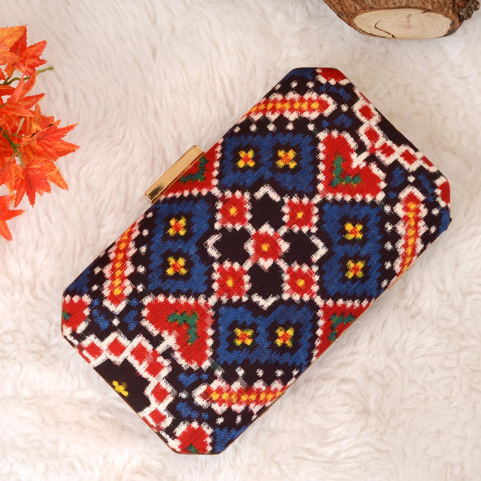 Double Ikat Patola Clutch