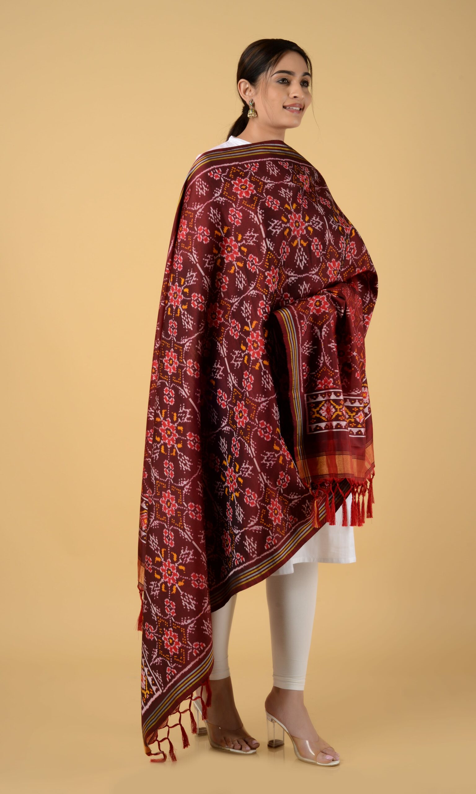 Single Ikat Patola Dupatta Chhabdi