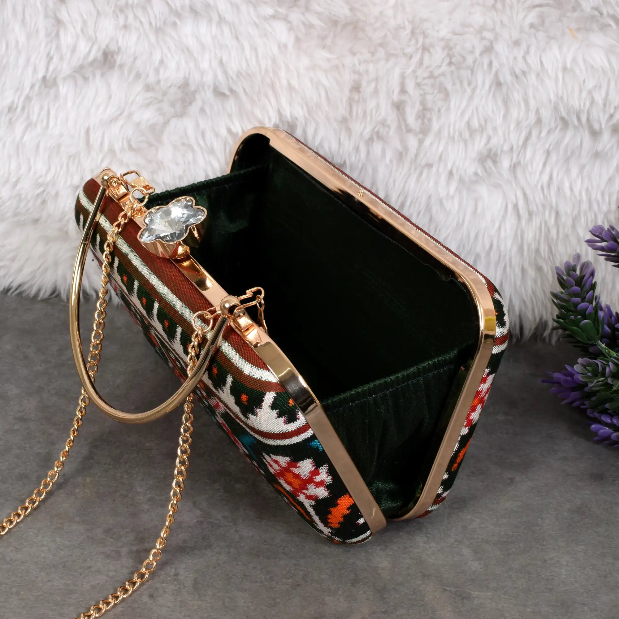 Double Ikat Patola Clutch