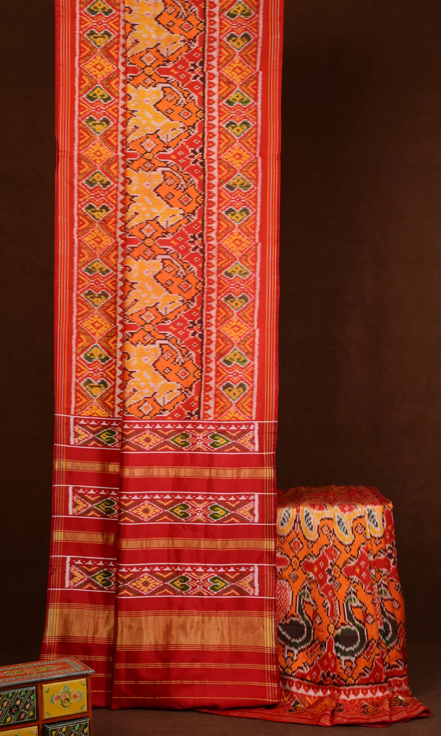 Twill Weave Patola Saree